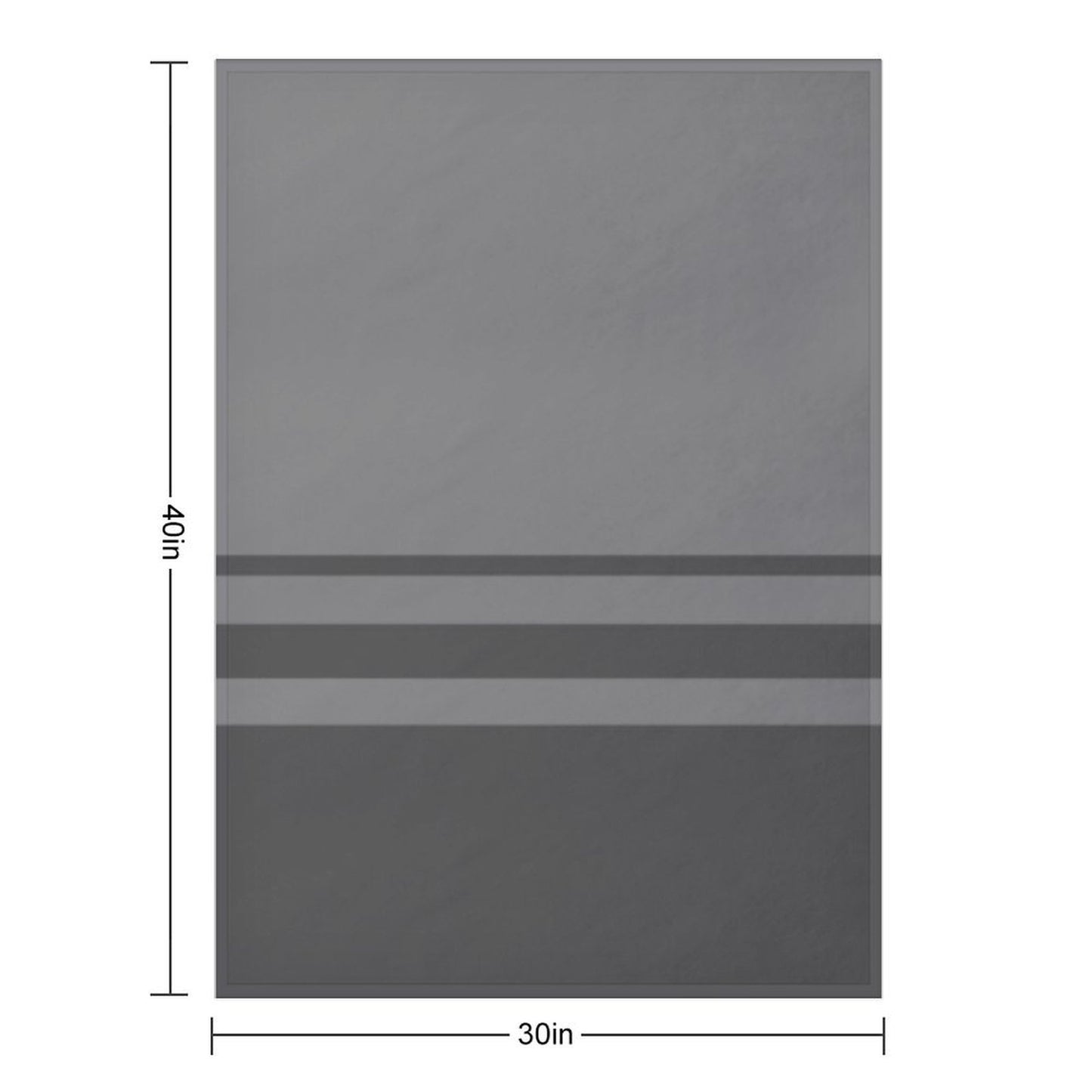 Slate Gray Stripes on Gray Background Machine-washable Throw Blanket