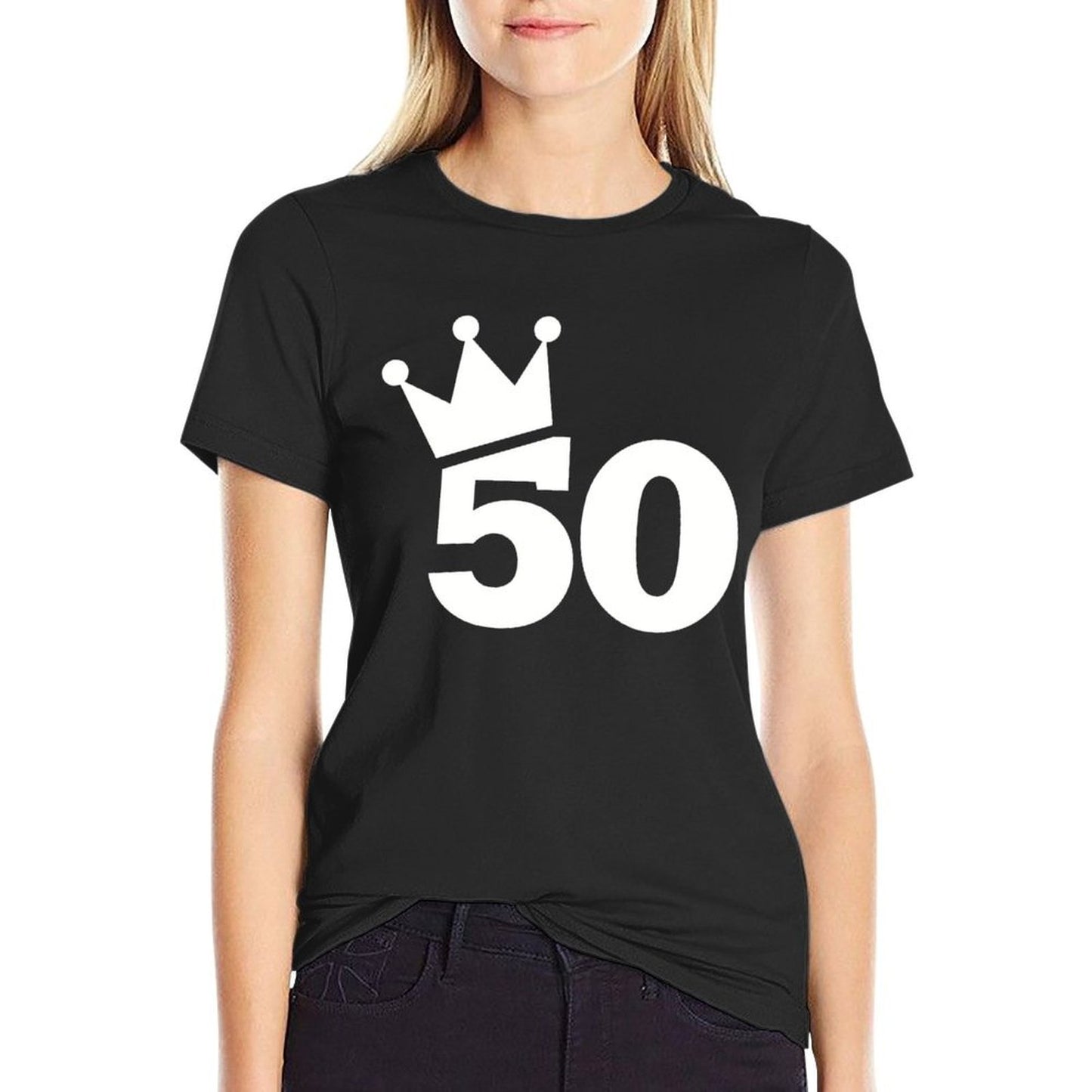 50th Birthday Crown Moisture-wicking T-Shirt