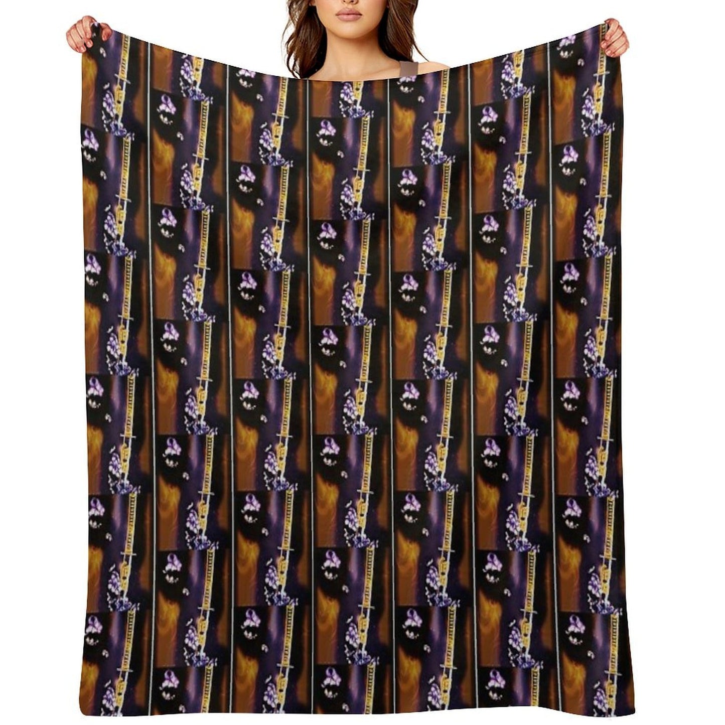 Album Poster Art for Bronmix's Music Album Gilded Age III Samurai Mind Anti-pilling Throw Blanket