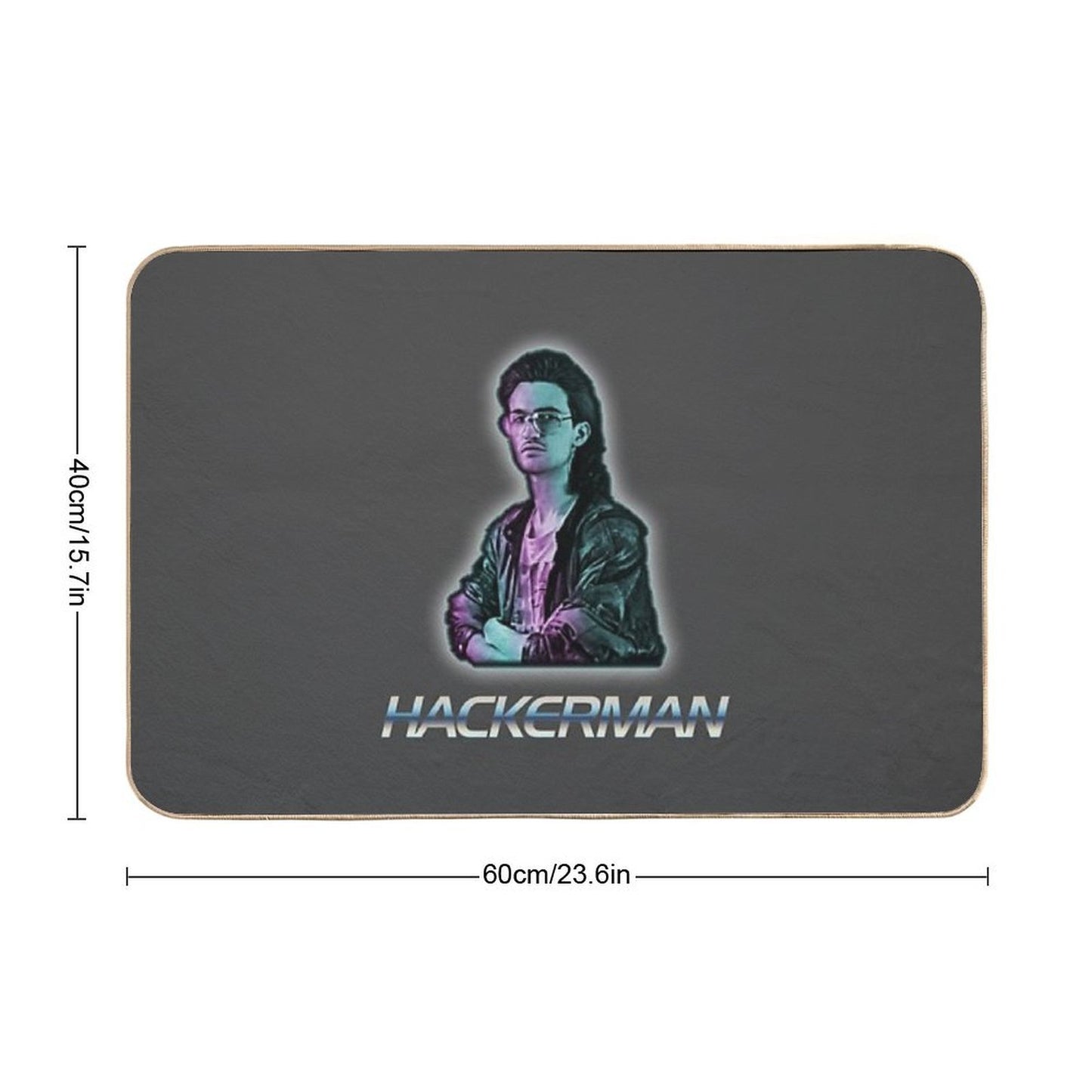 SALE Kung Fury - Hackerman Design Toxin-Free Bath Mat