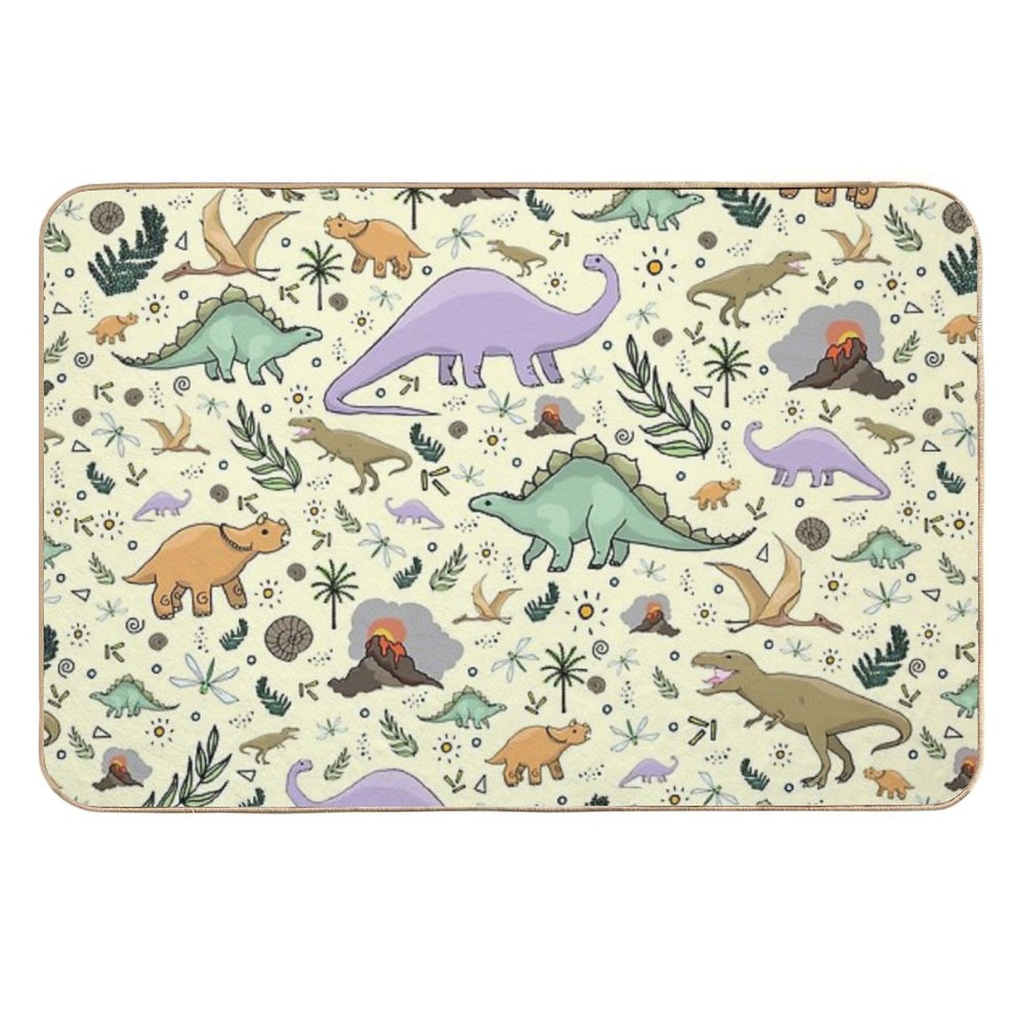 Dinosaurs! Fade-Resistant Bath Mat