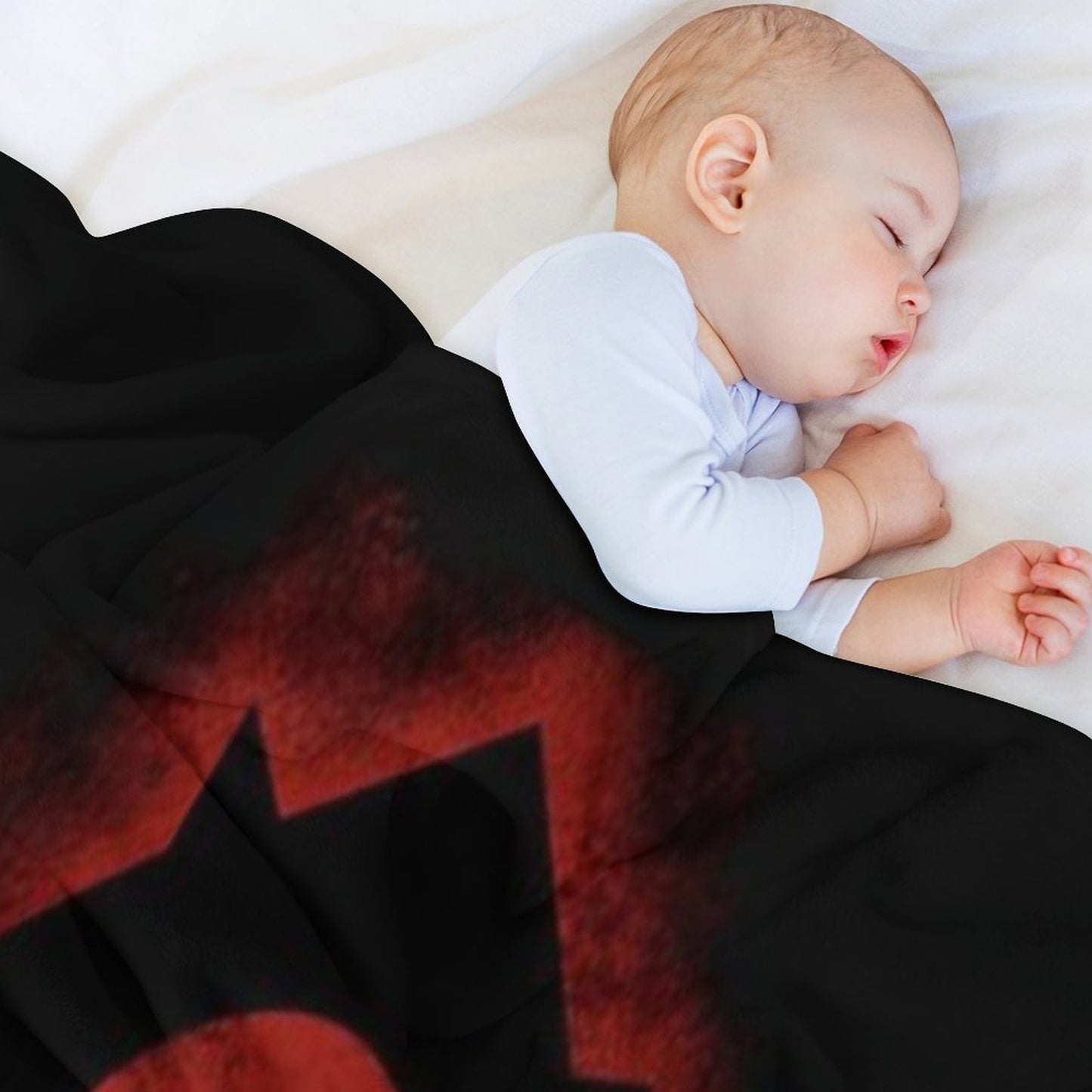 Red Horde Logo Plush Throw Blanket