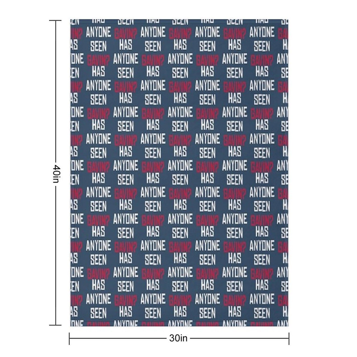Has Anyone Seen Gavin Machine-washable Throw Blanket