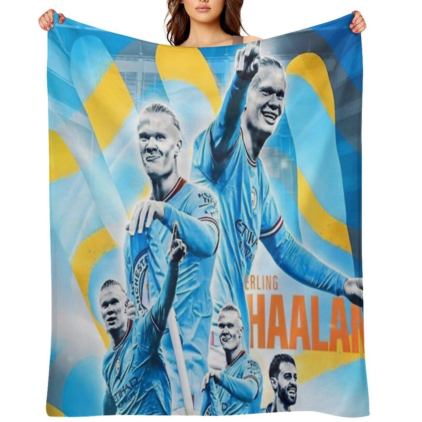 Erling Haaland Gift-ready Throw Blanket