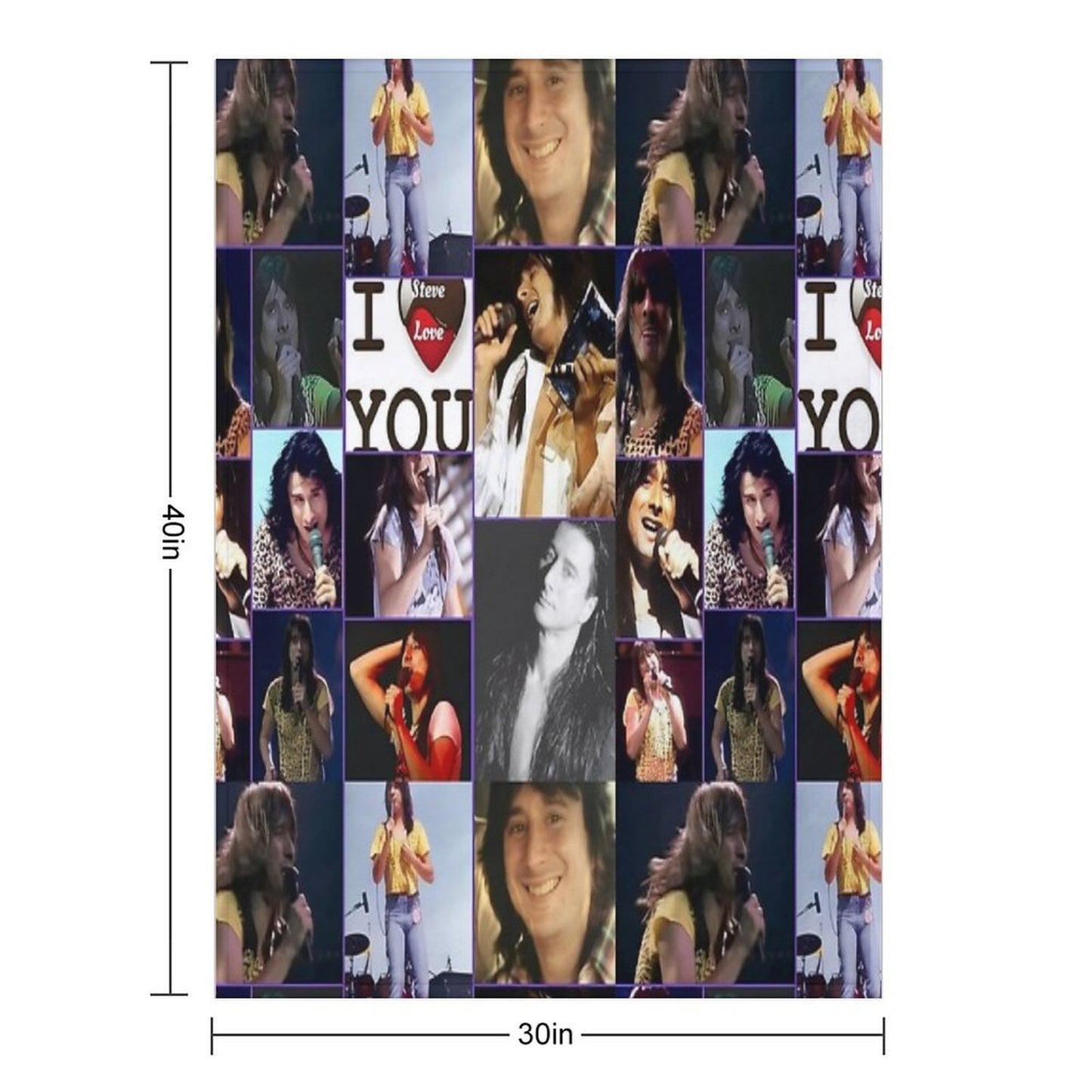 Steve Perry, I Love You Gift-ready Throw Blanket