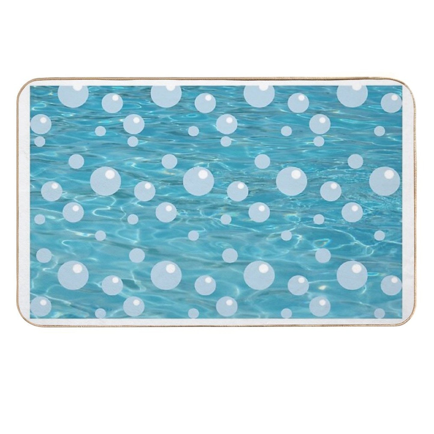 Watery Scene Anti-Trip Bath Mat
