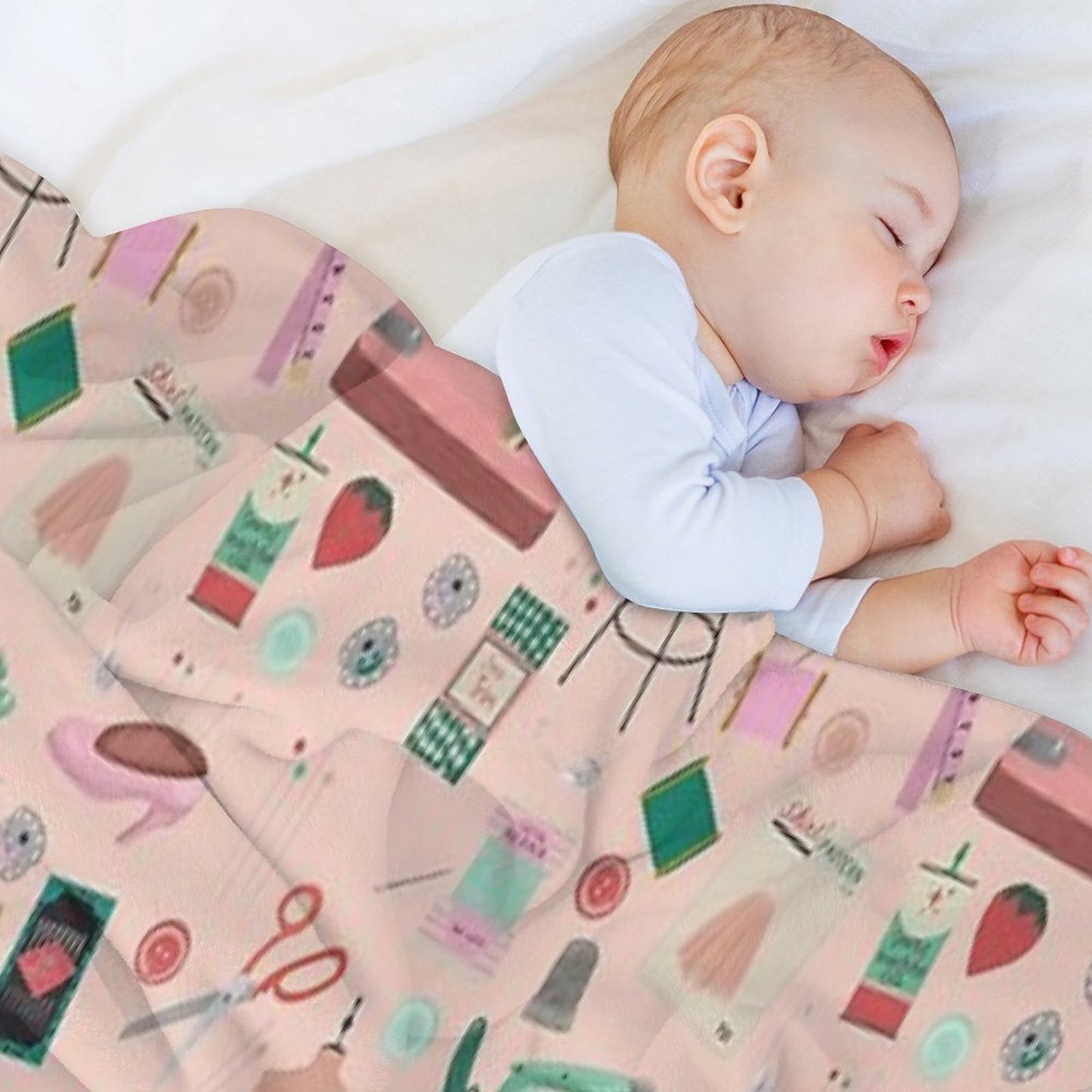 Sewing Tools And Notions Gift-ready Throw Blanket