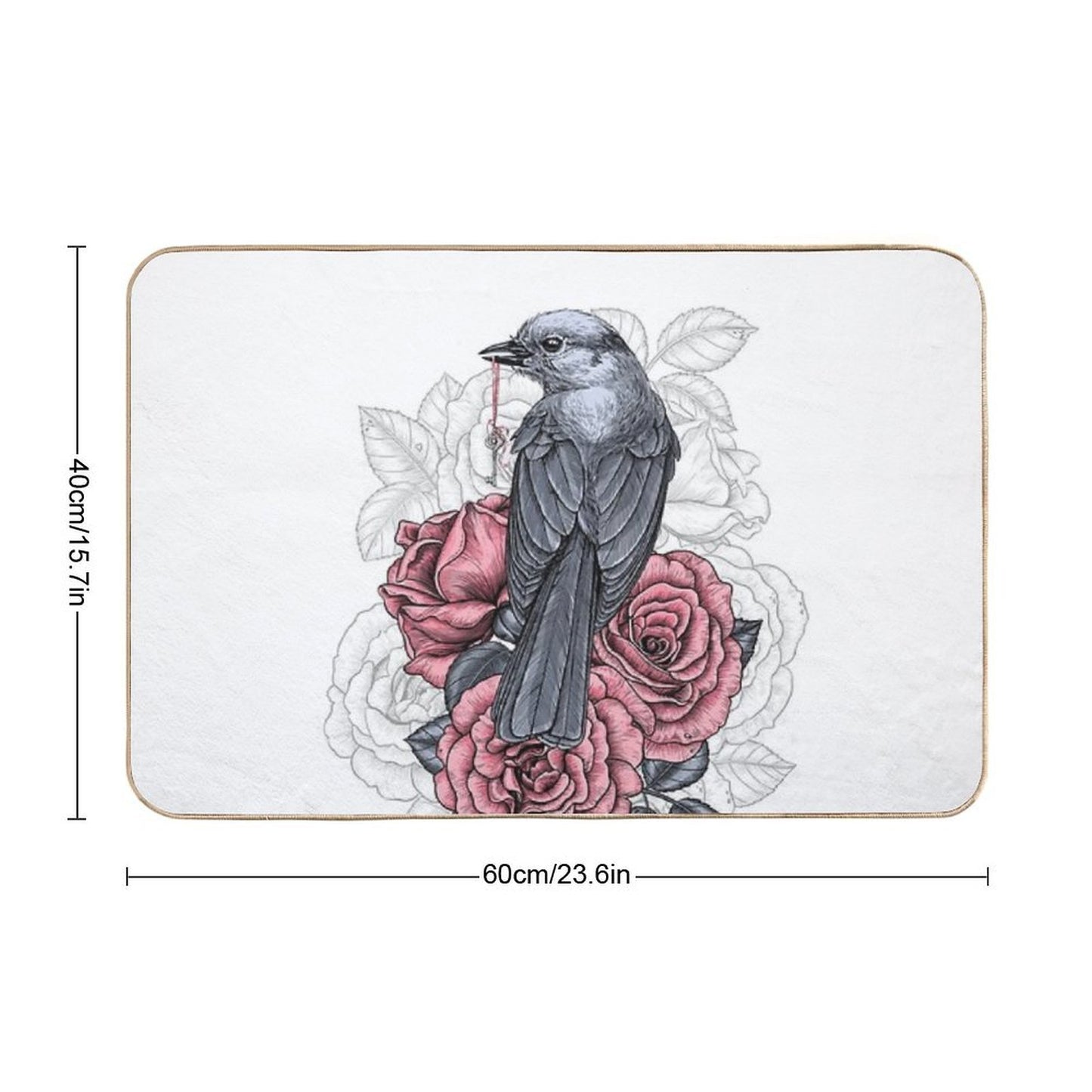 The Bird with The Silver Key High-Traffic Bath Mat