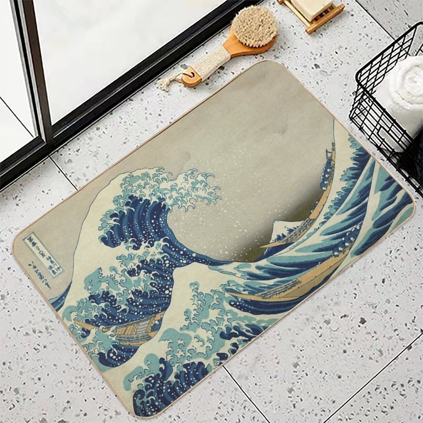 The Great Wave Off Kanagawa Anti-Trip Bath Mat