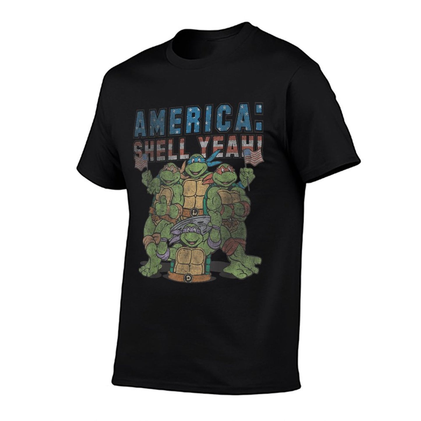 Teenage Mutant Ninja Turtles America Shell Yeah! Vintage-inspired T-Shirt