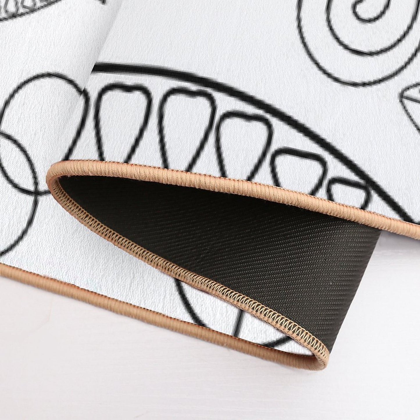 Mid-Century Fish Salmon Pink Odorless Bath Mat