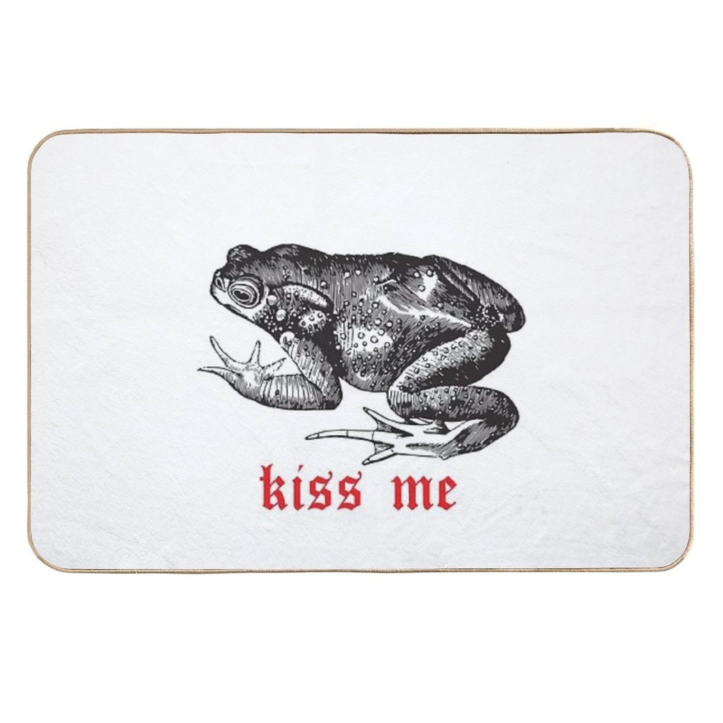 Kiss The Frog Versatile Bath Mat