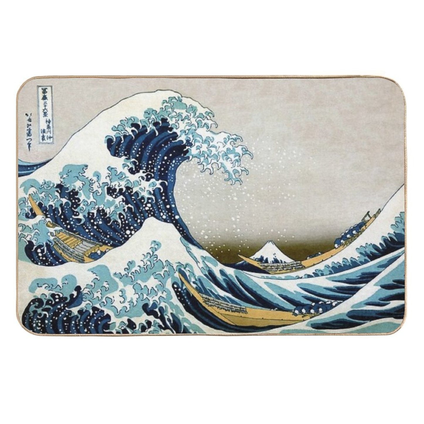 The Great Wave, Famous Japanese Artwork Rapid-Drying Bath Mat