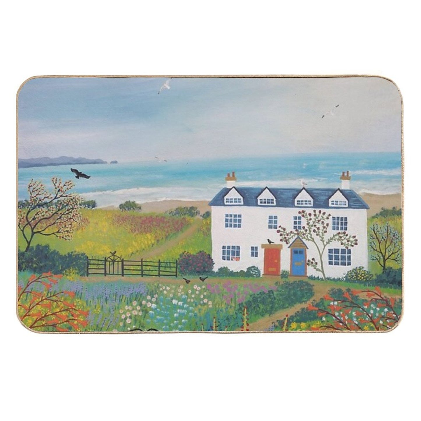 Beach View Cottages Rapid-Drying Bath Mat