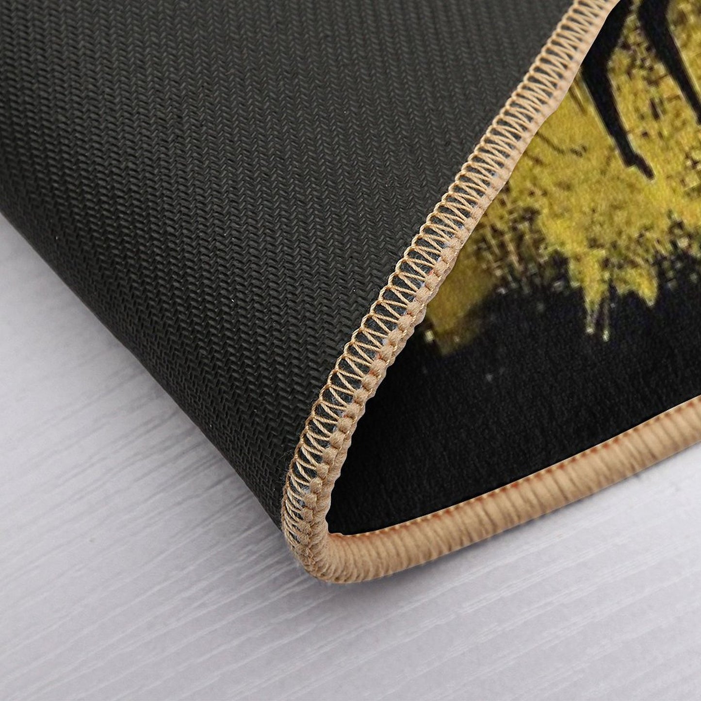 Golden Deer Splatter Fade-Resistant Bath Mat