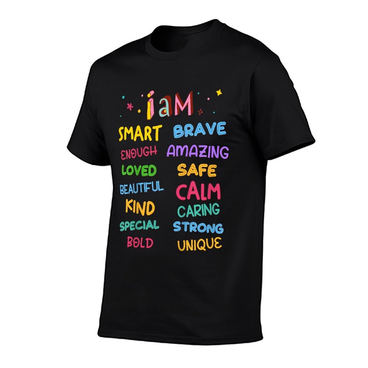 Kids I Am Daily Affirmation Colorful Christian Toddler Girls Stretchy T-Shirt