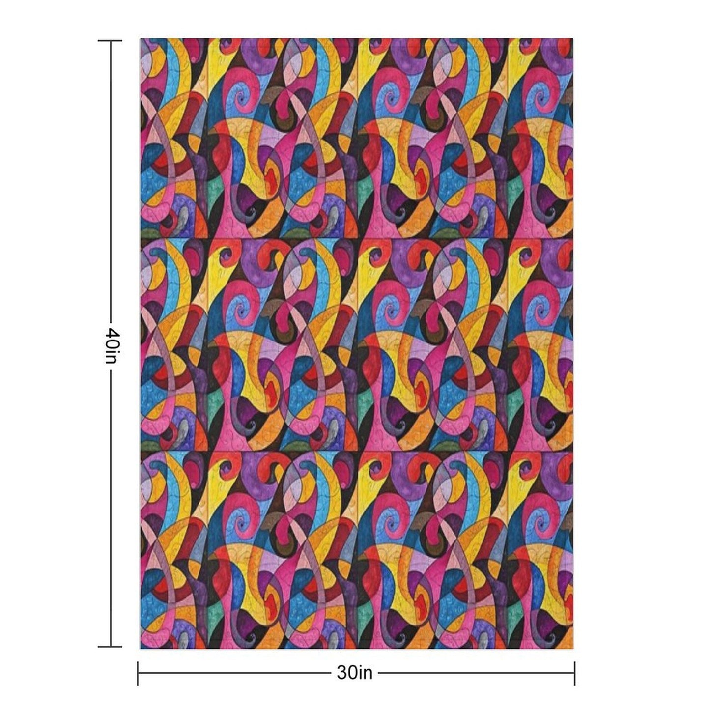 Color Pattern Comfort Throw Blanket