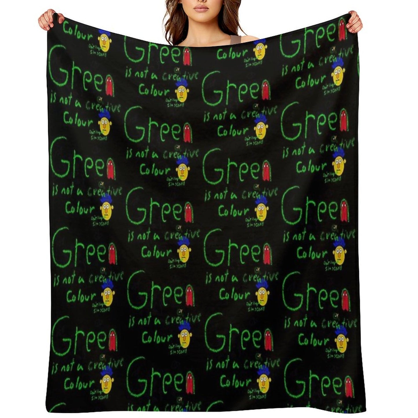 Don't Hug Me I'm Scared Velvety-soft Throw Blanket
