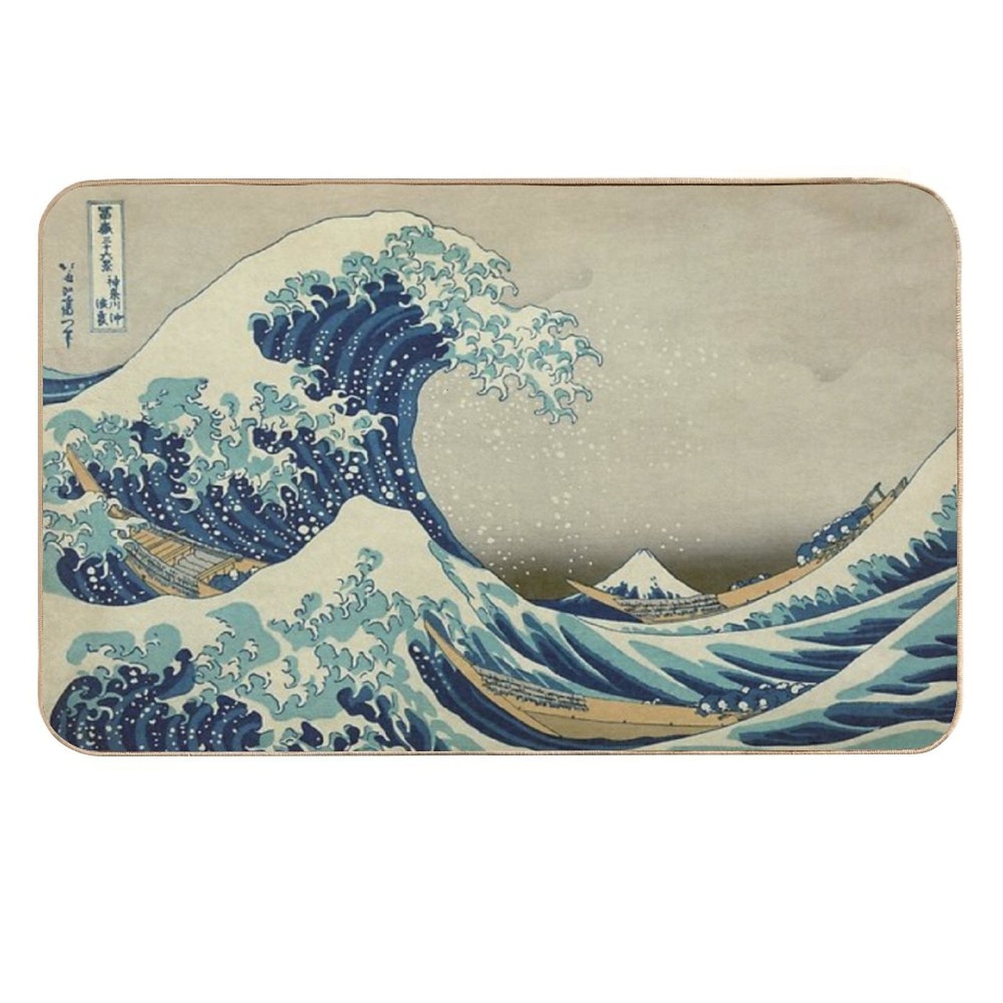 The Great Wave Off Kanagawa Anti-Trip Bath Mat