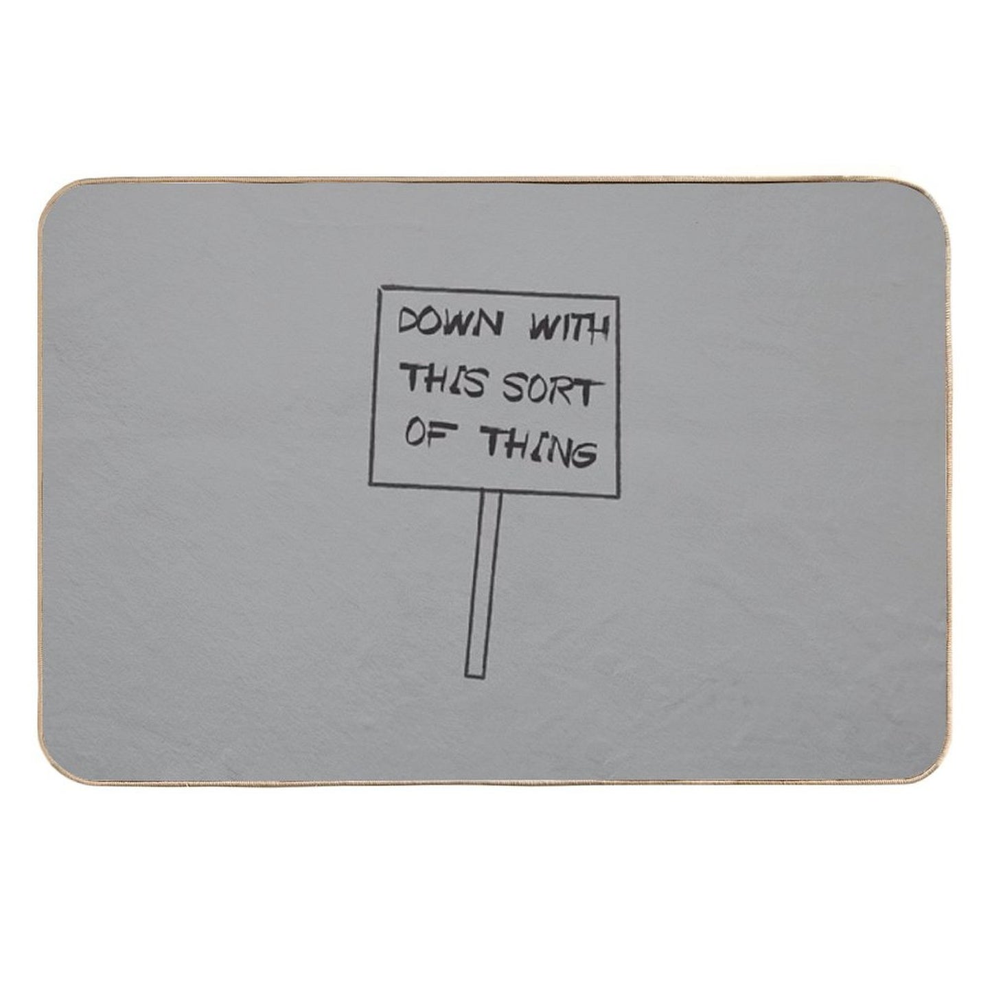 Down With This Sort Of Thing High-Traffic Bath Mat