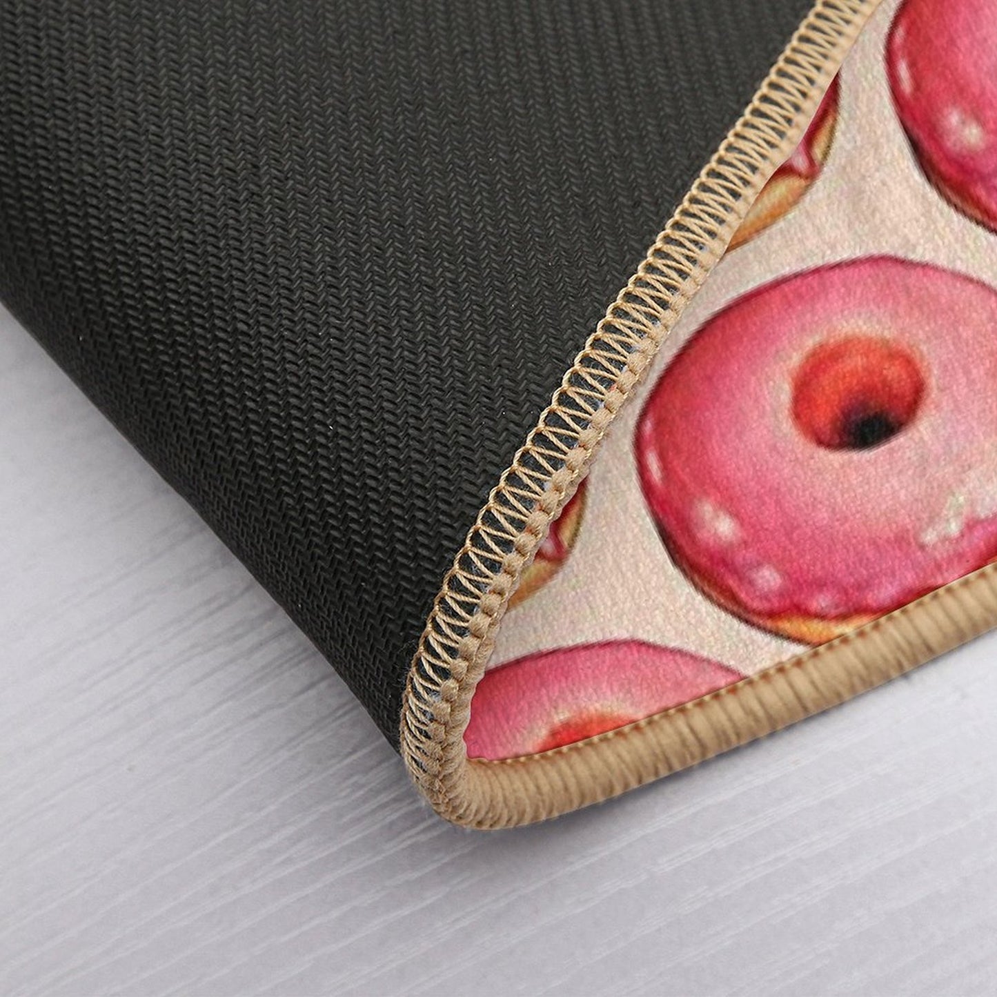 Strawberry Donut Pattern Easy To Clean Bath Mat