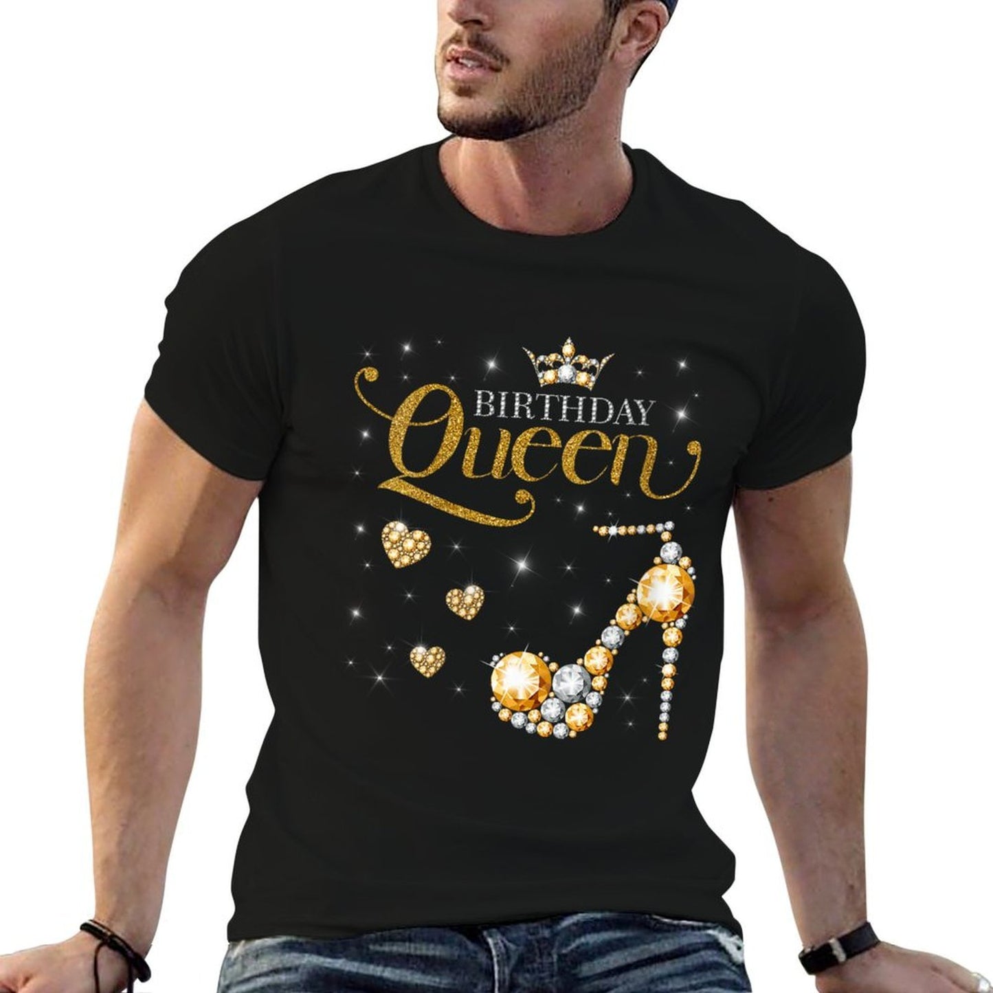 Womens Birthday Queen Happy Birthday Party Odor-resistant T-Shirt