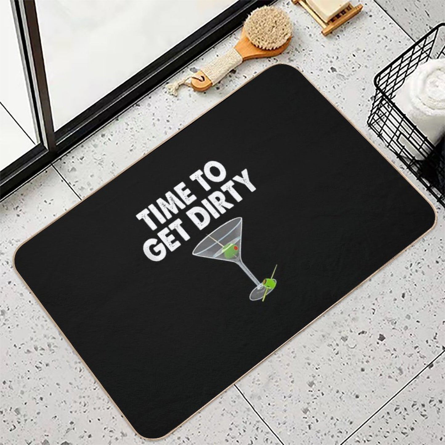 Dirty Martini Ime O Get Dirty Happy Hour High-Traffic Bath Mat