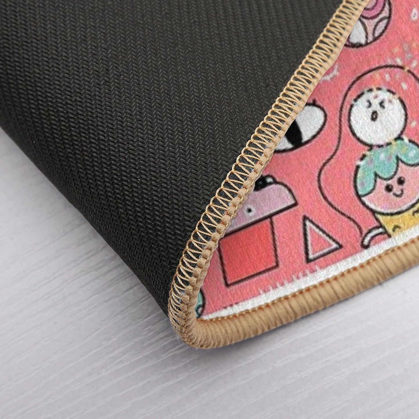 Funny Crazy Avocado, Banana, Ice Cream, Apple, Cat, Cupcake. Fitness Food. Eco-Friendly Bath Mat