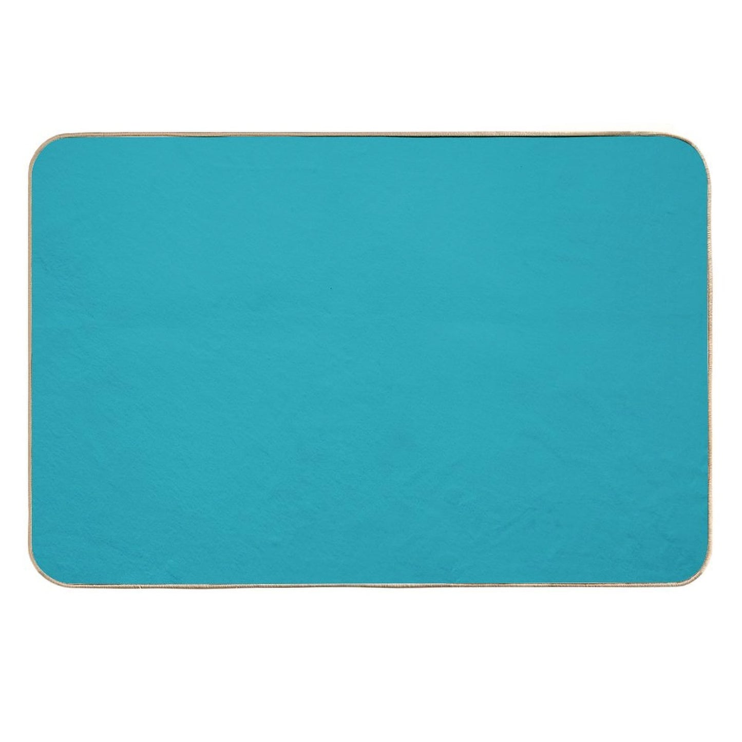 Eastern Blue Solid Color Rapid-Drying Bath Mat