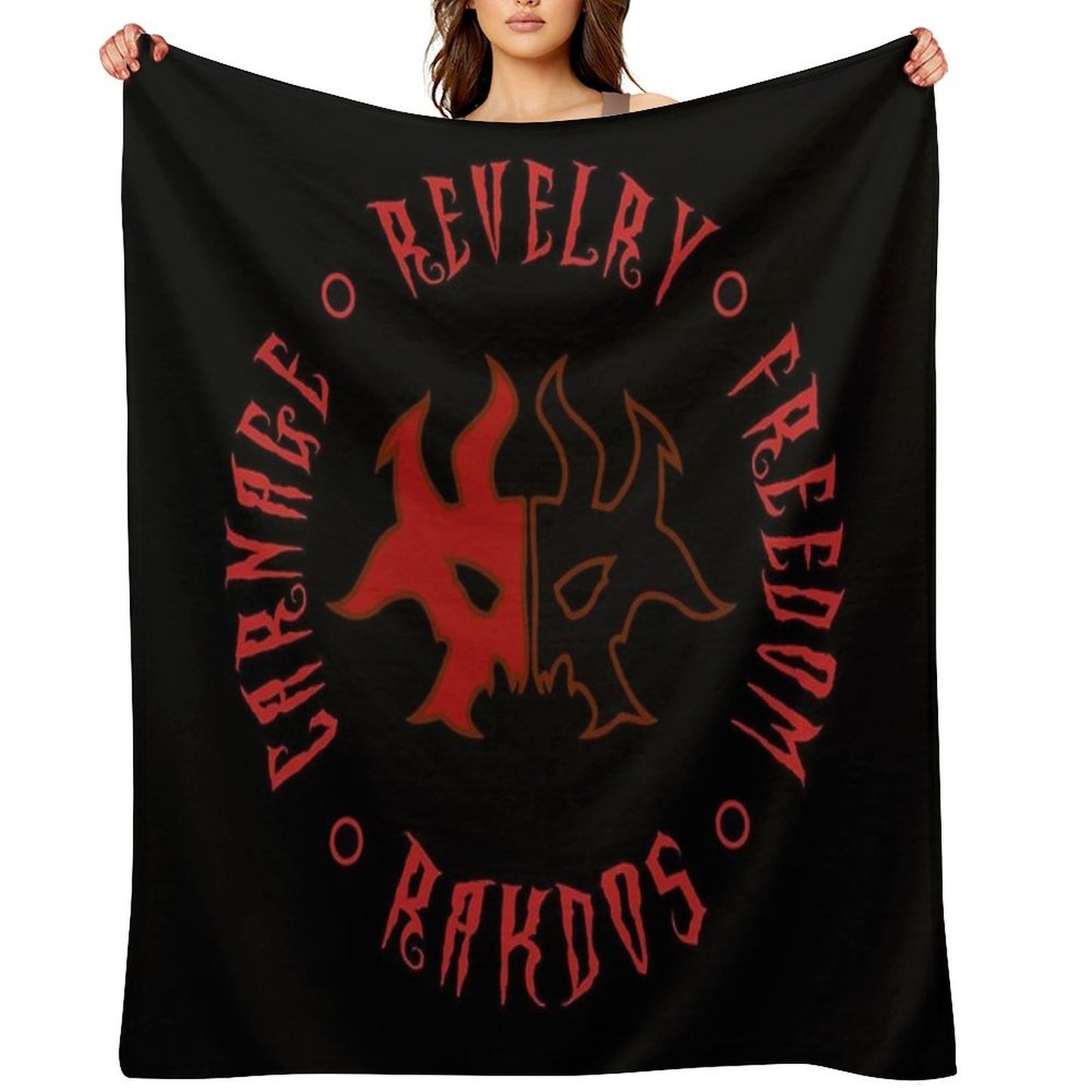 Rakdos Motto Gift-ready Throw Blanket