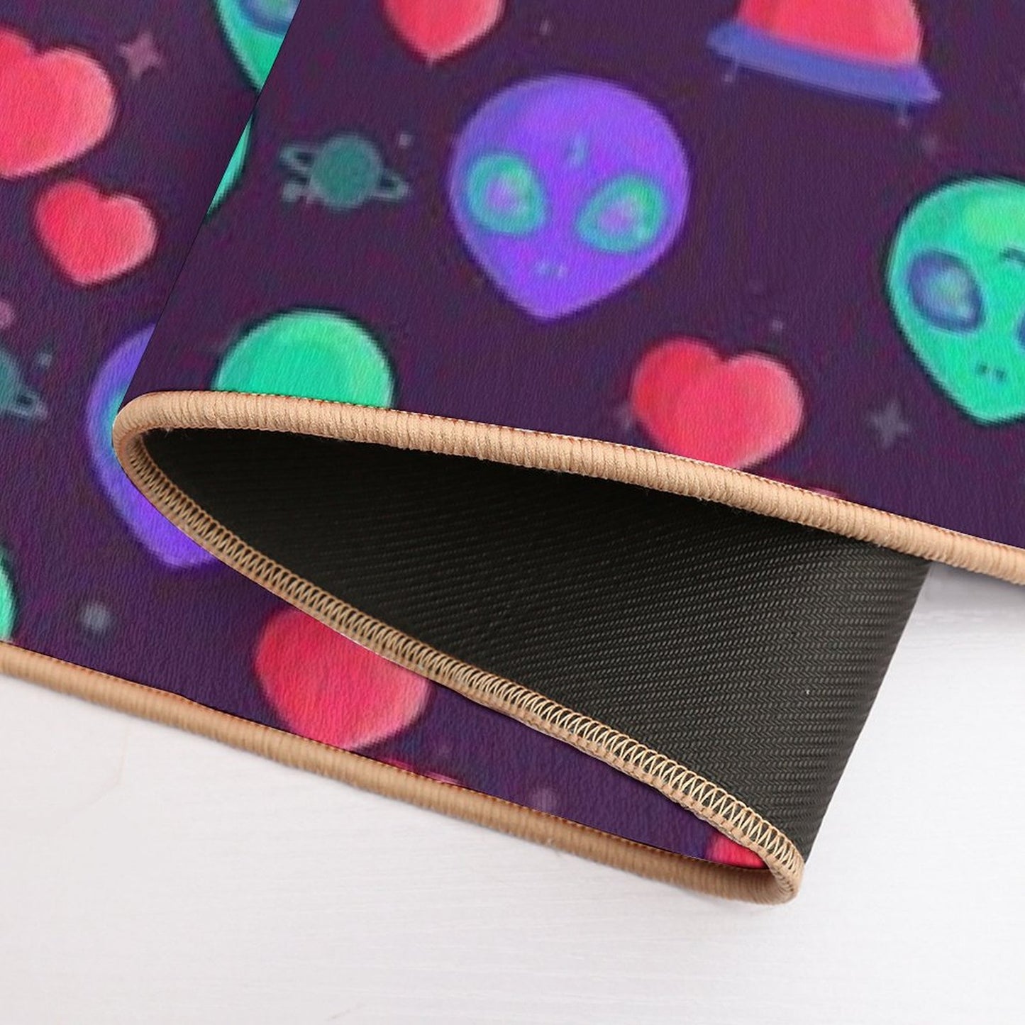 Kawaii Aliens Long-Lasting Bath Mat