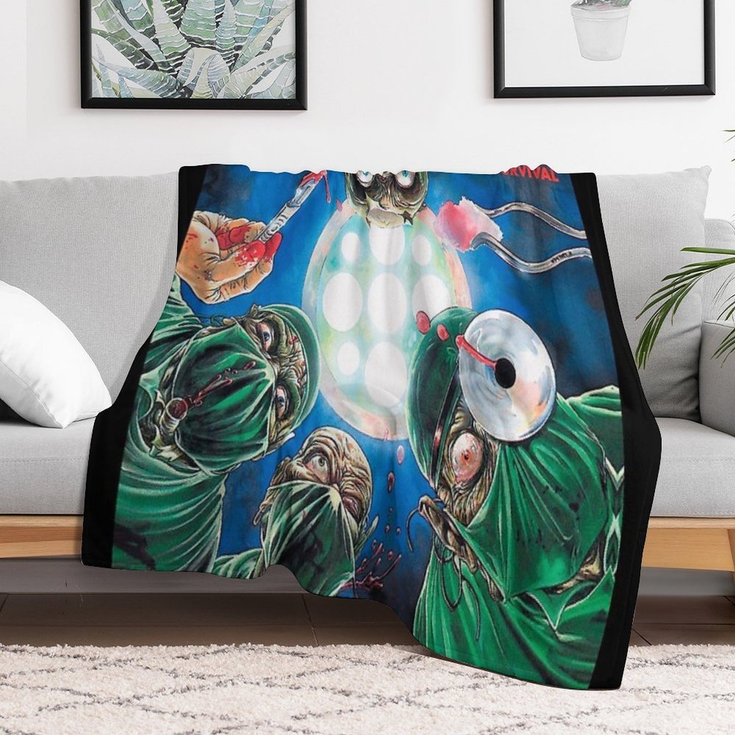 Severed Survival - Autopsy Eco-conscious Throw Blanket