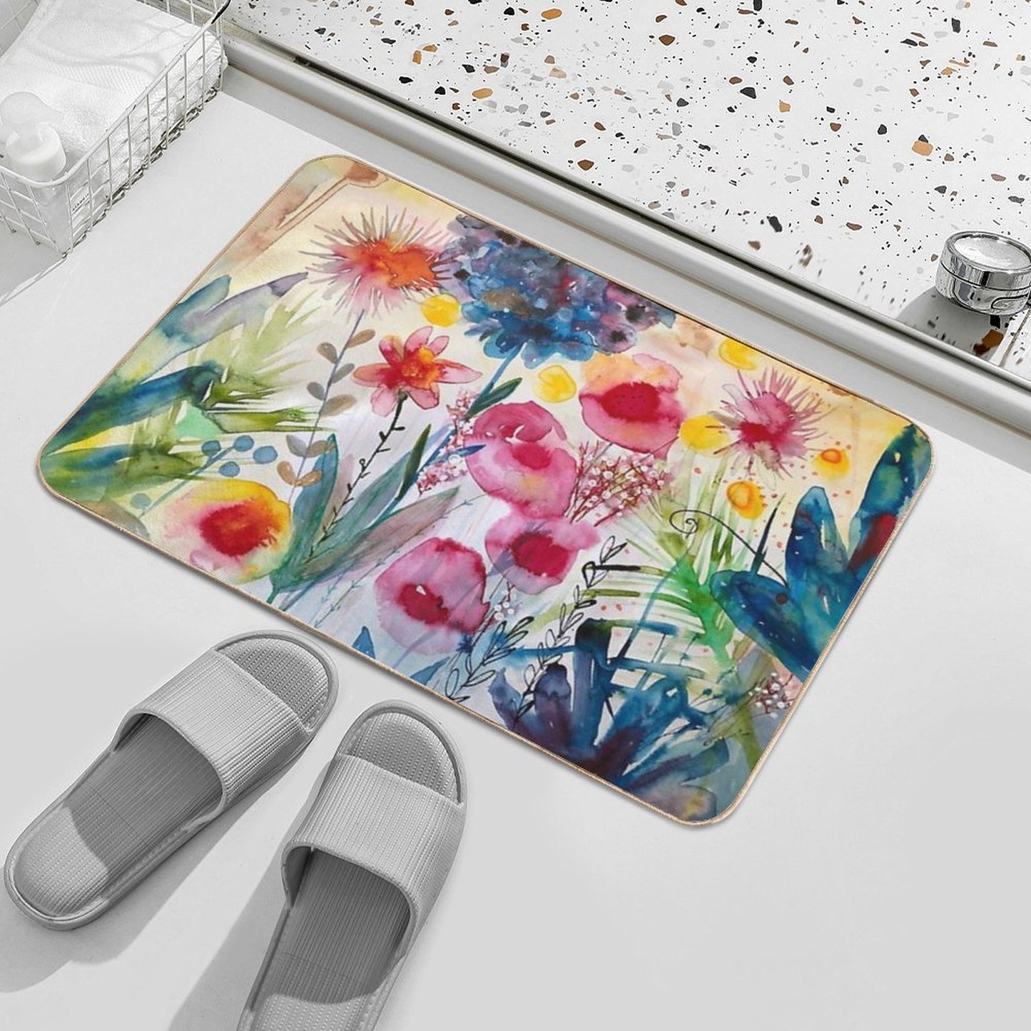 Spring Garden Pet-Safe Bath Mat