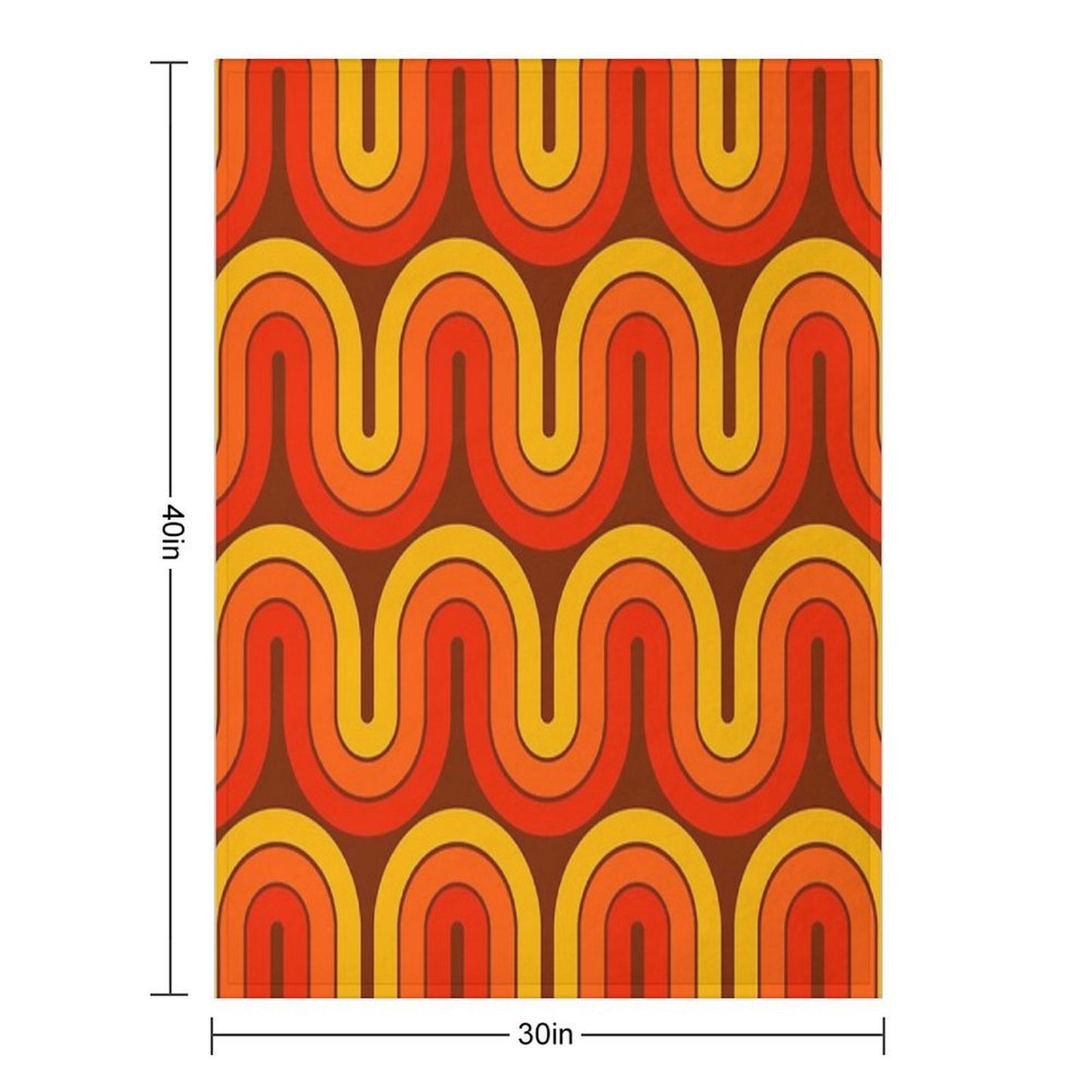 Retro Geometric Gradient Design 839 Versatility Throw Blanket