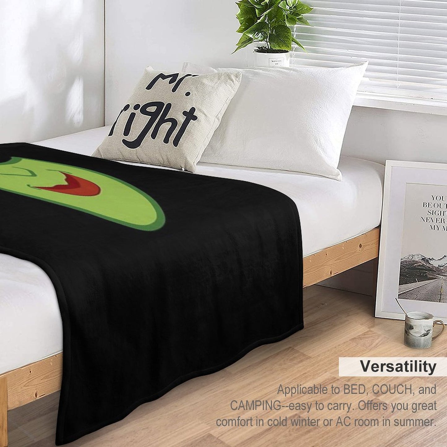 Elphaba From Wicked The Musical Sustainable Throw Blanket