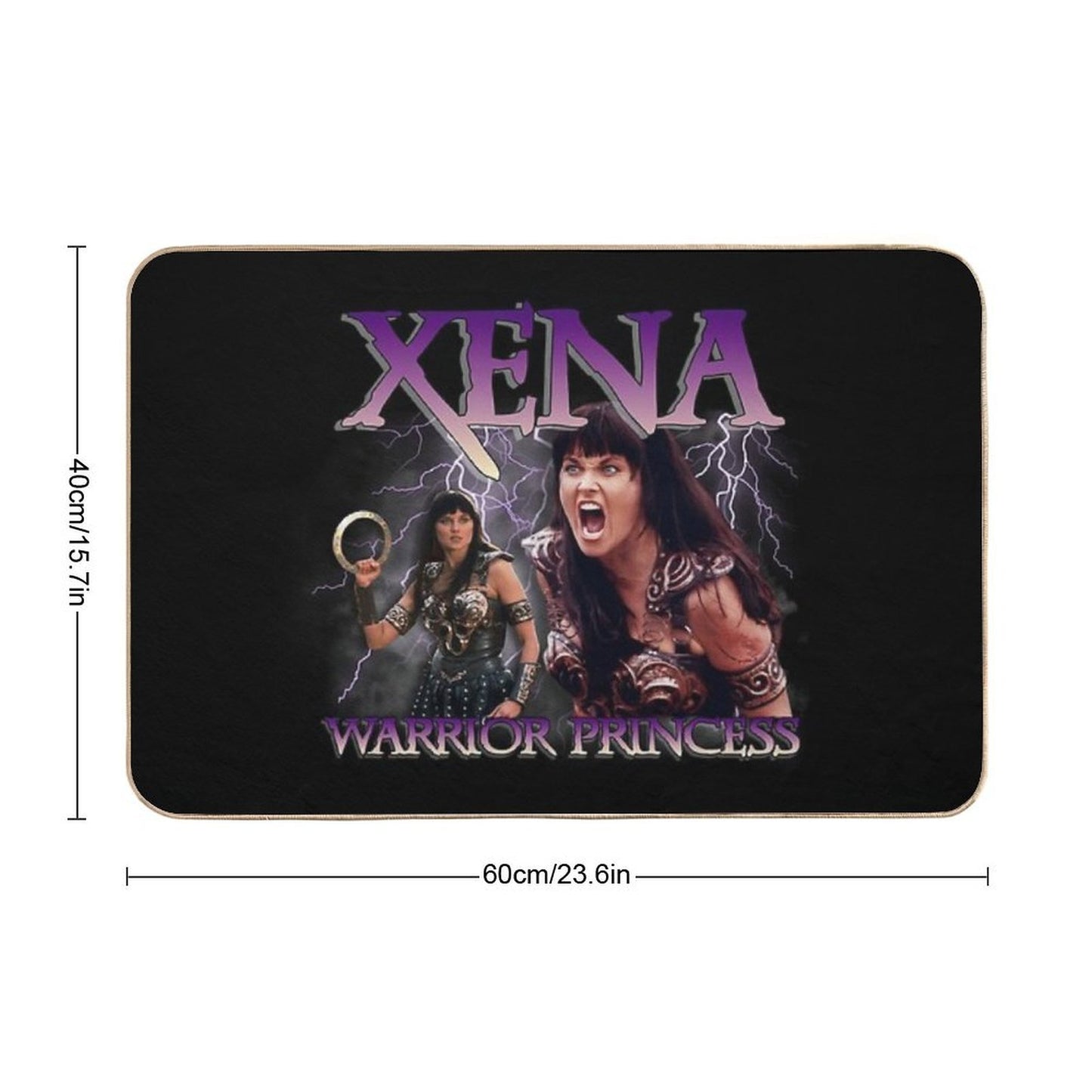 Xena Warrior Princess Slip-Resistant Bath Mat