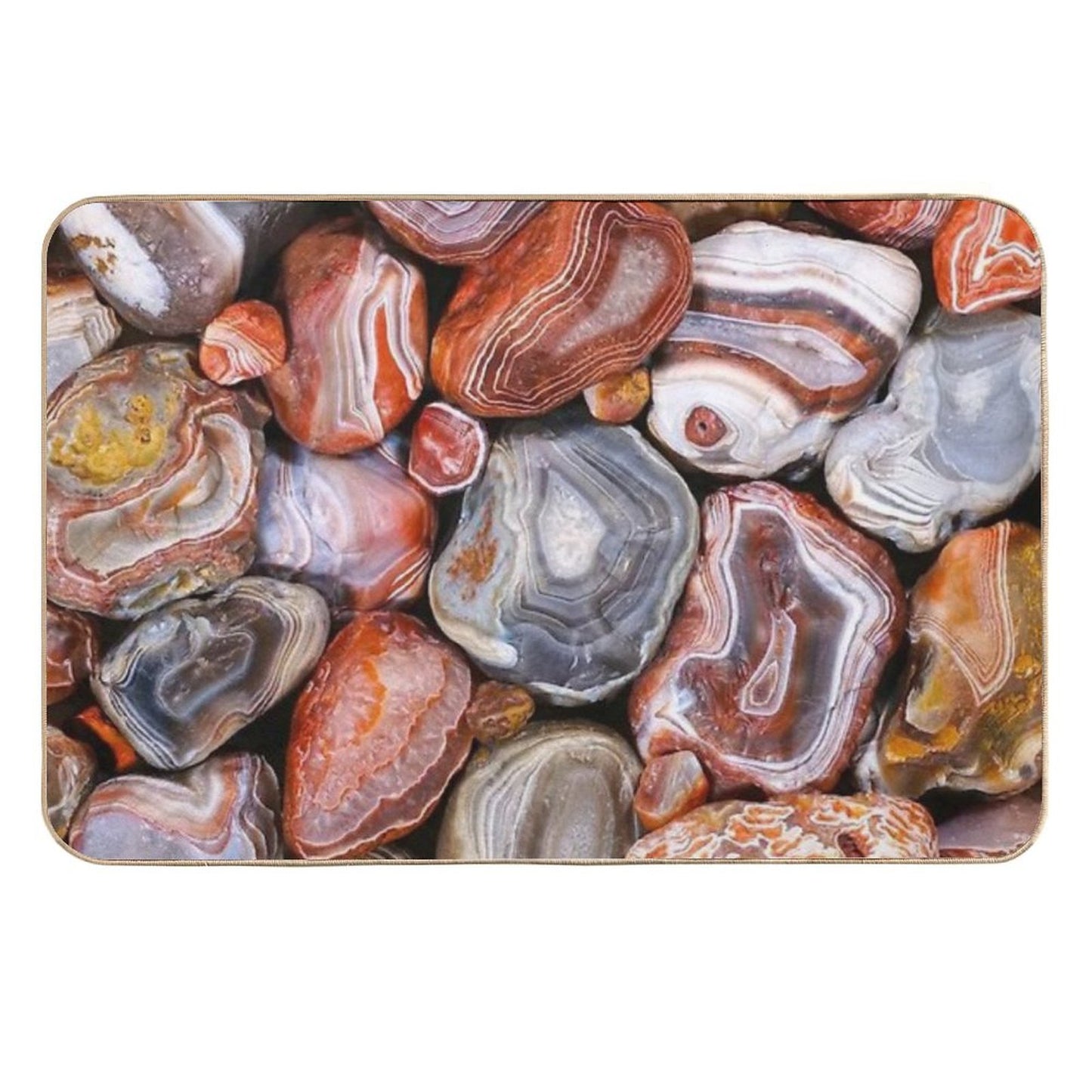 Lake Superior Agates Repositionable Bath Mat