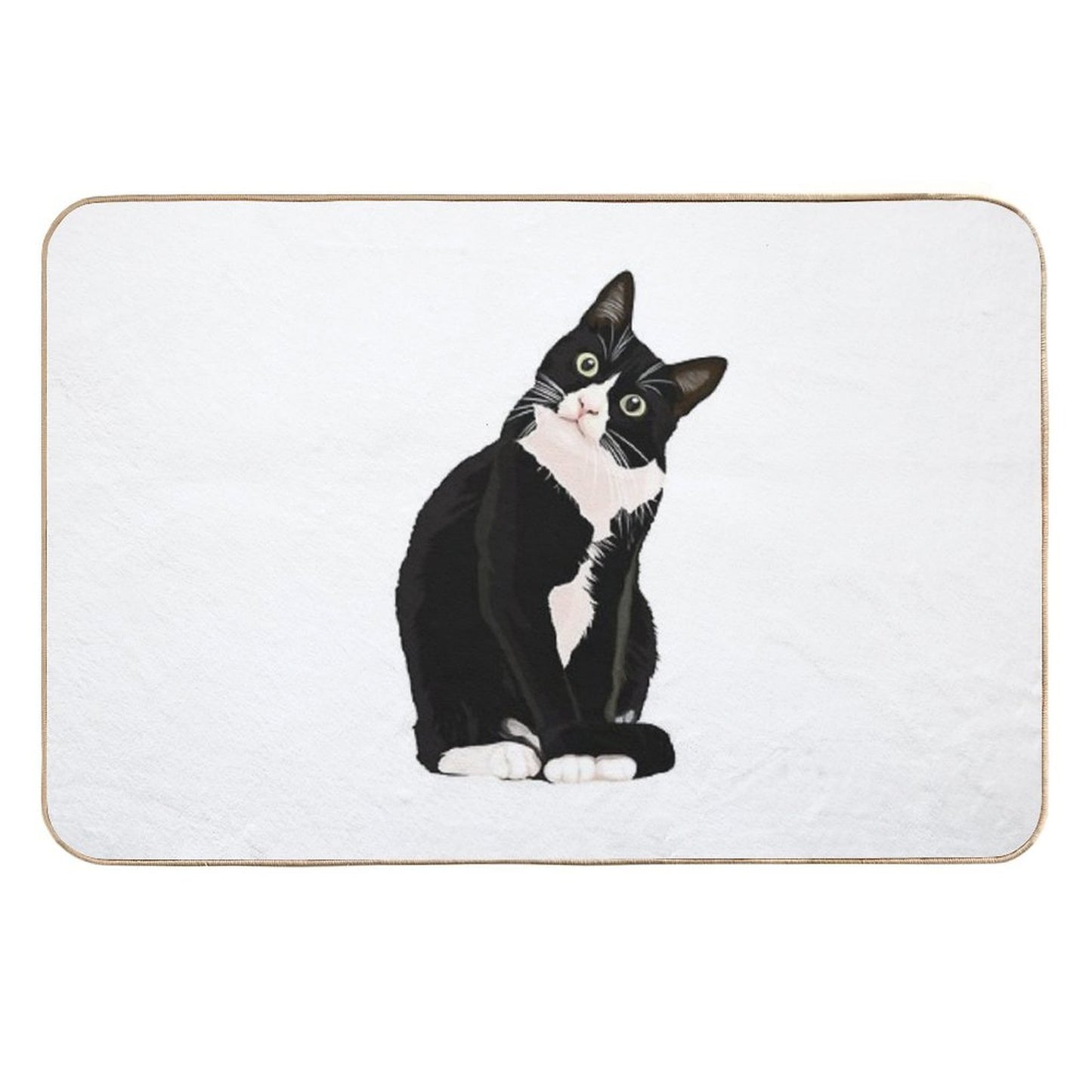 Black Cat Rapid-Drying Bath Mat