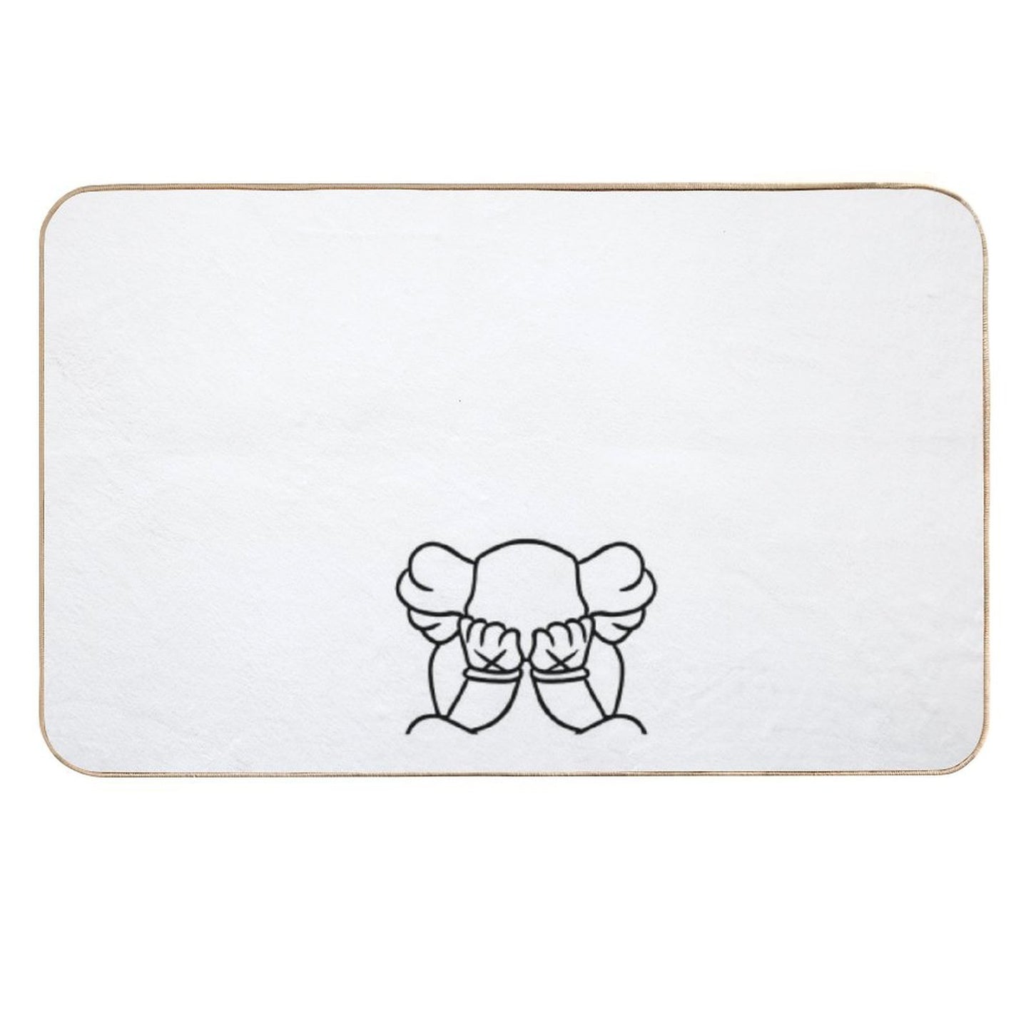 Crying Bear Easy To Clean Bath Mat