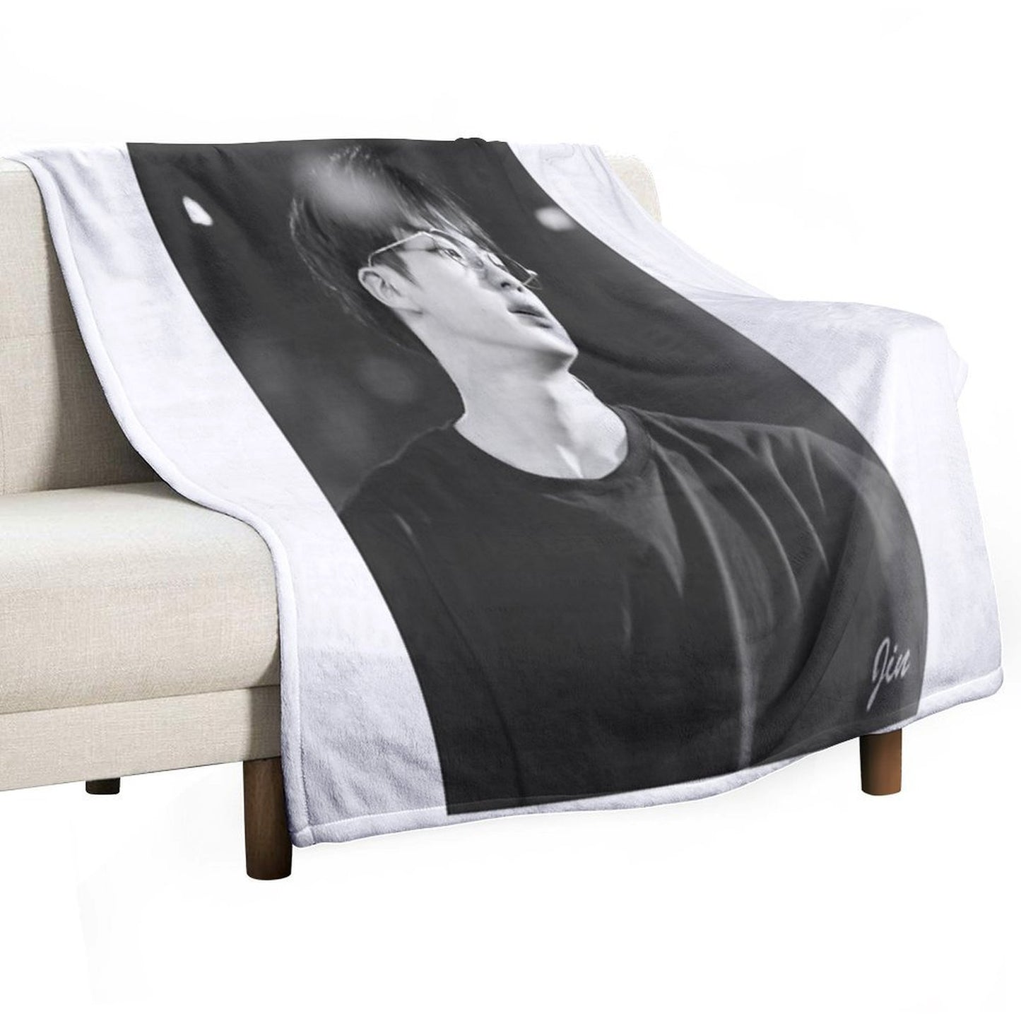 BTS Jin Sustainable Throw Blanket