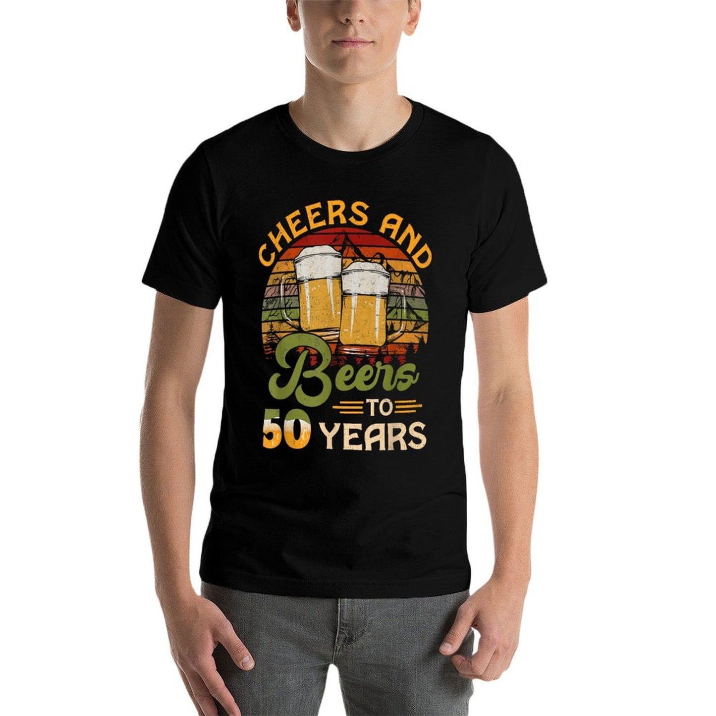 Cheers And Beers To 50 Years Old 50 Birthday Gifts 50th Bday Durable T-Shirt