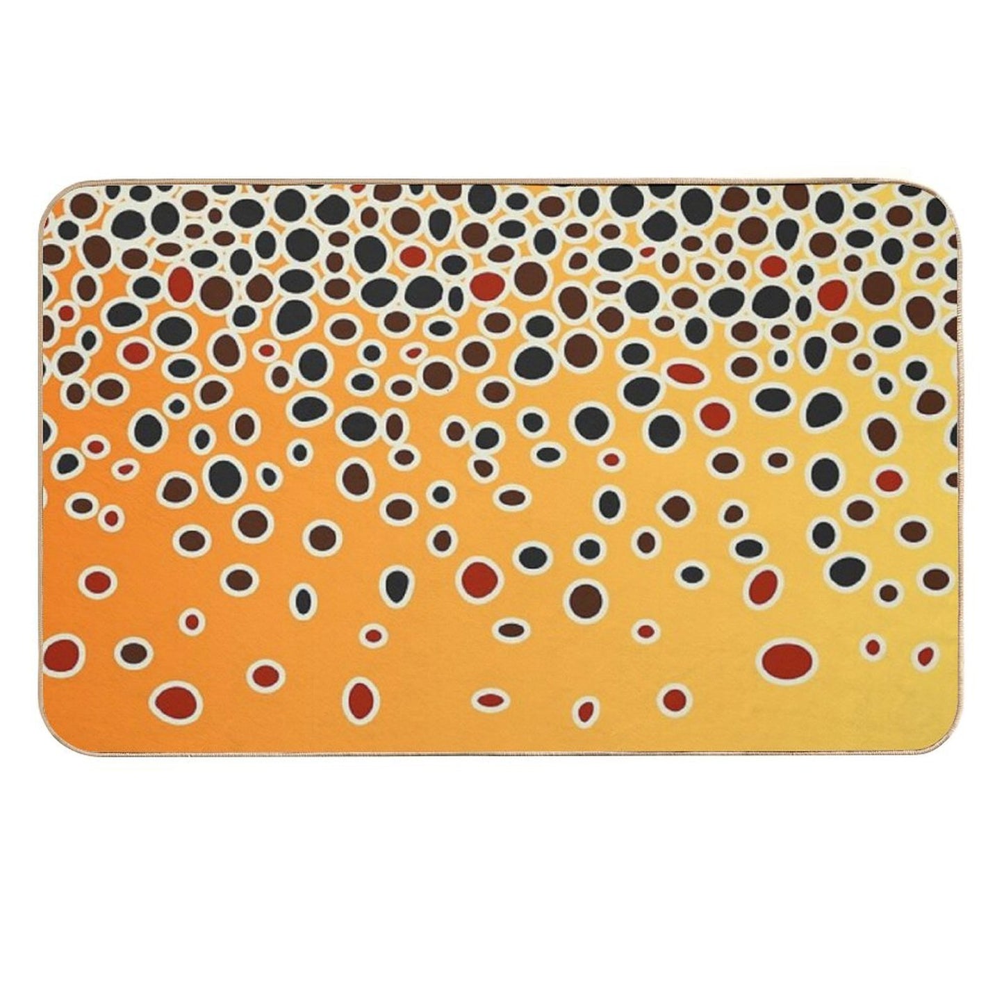 Brown Trout Skin Fade-Resistant Bath Mat