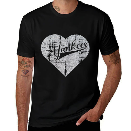 Womens Vintage Heart Yankees I Love Yankees First Name Personalized  Vintage-inspired T-Shirt