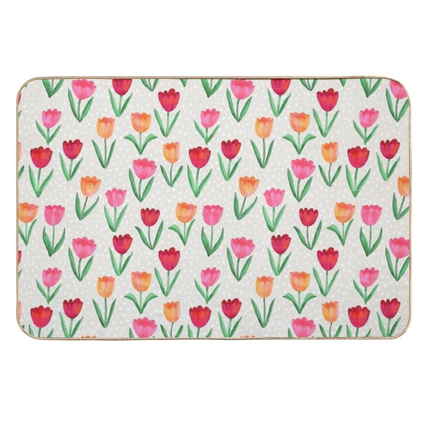 Spring Tulips Rapid-Drying Bath Mat