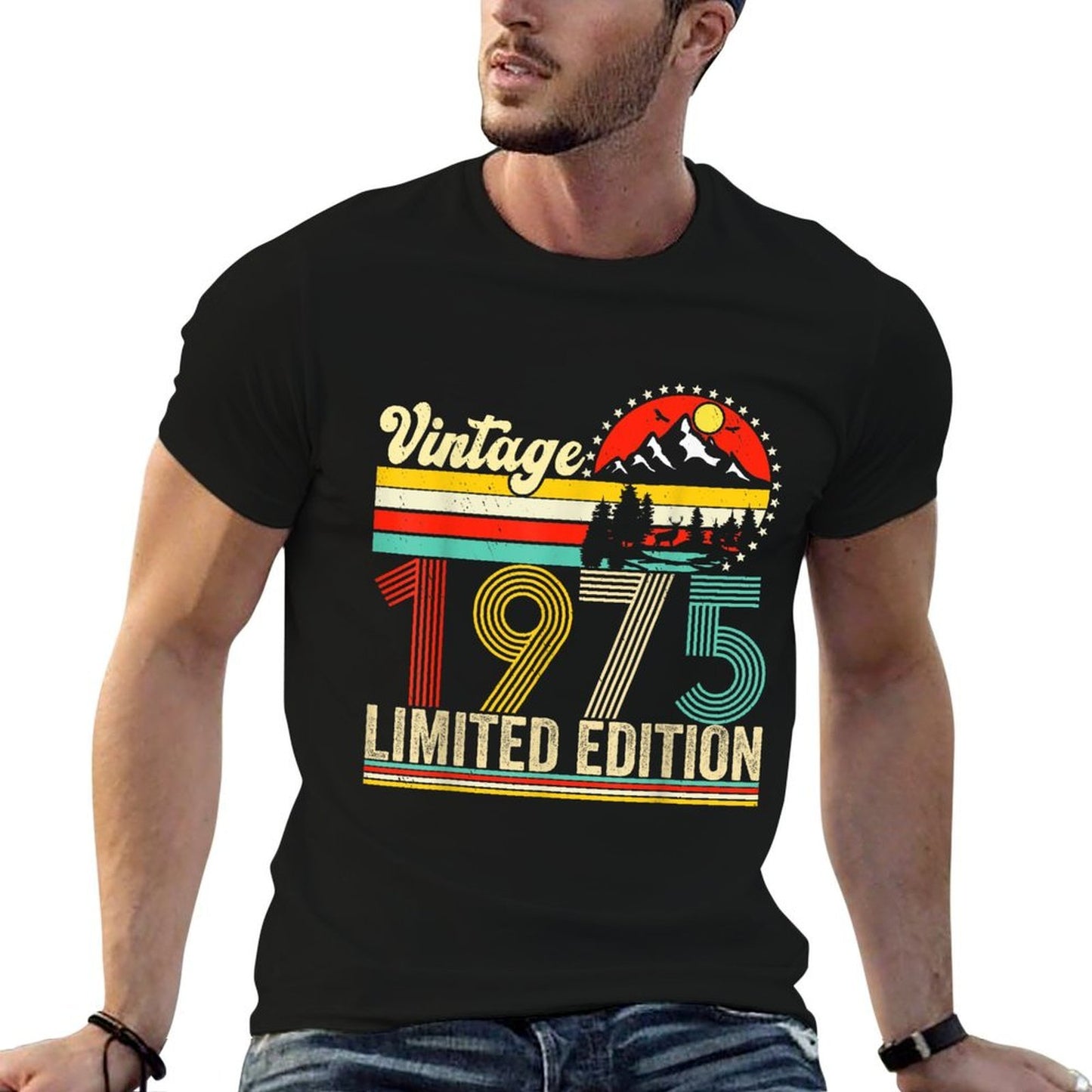 Vintage 1975 Limited Edition 50 Years Old 50th Birthday Easy-care T-Shirt