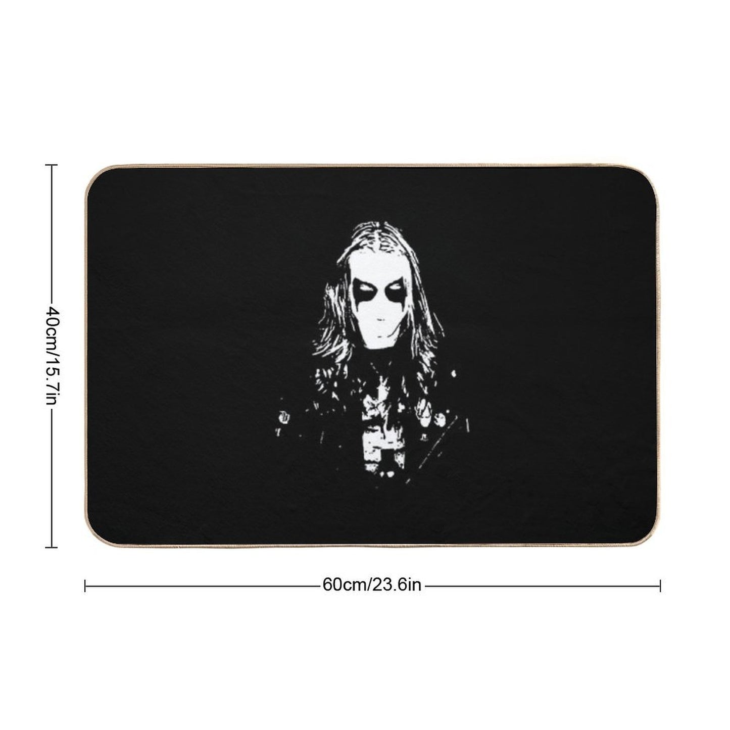 Black Metal Cult Rapid-Drying Bath Mat