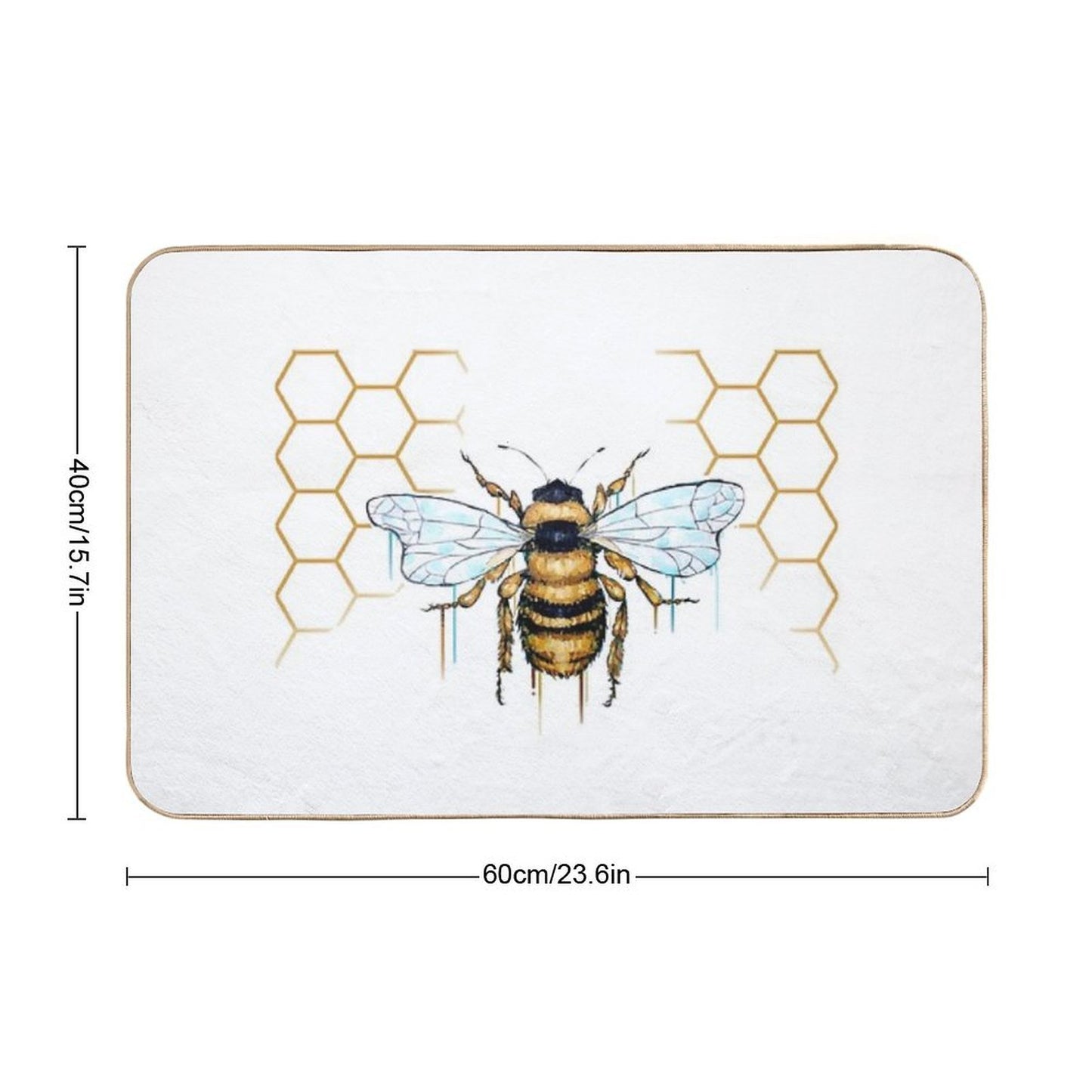 Bumble Bee Repositionable Bath Mat