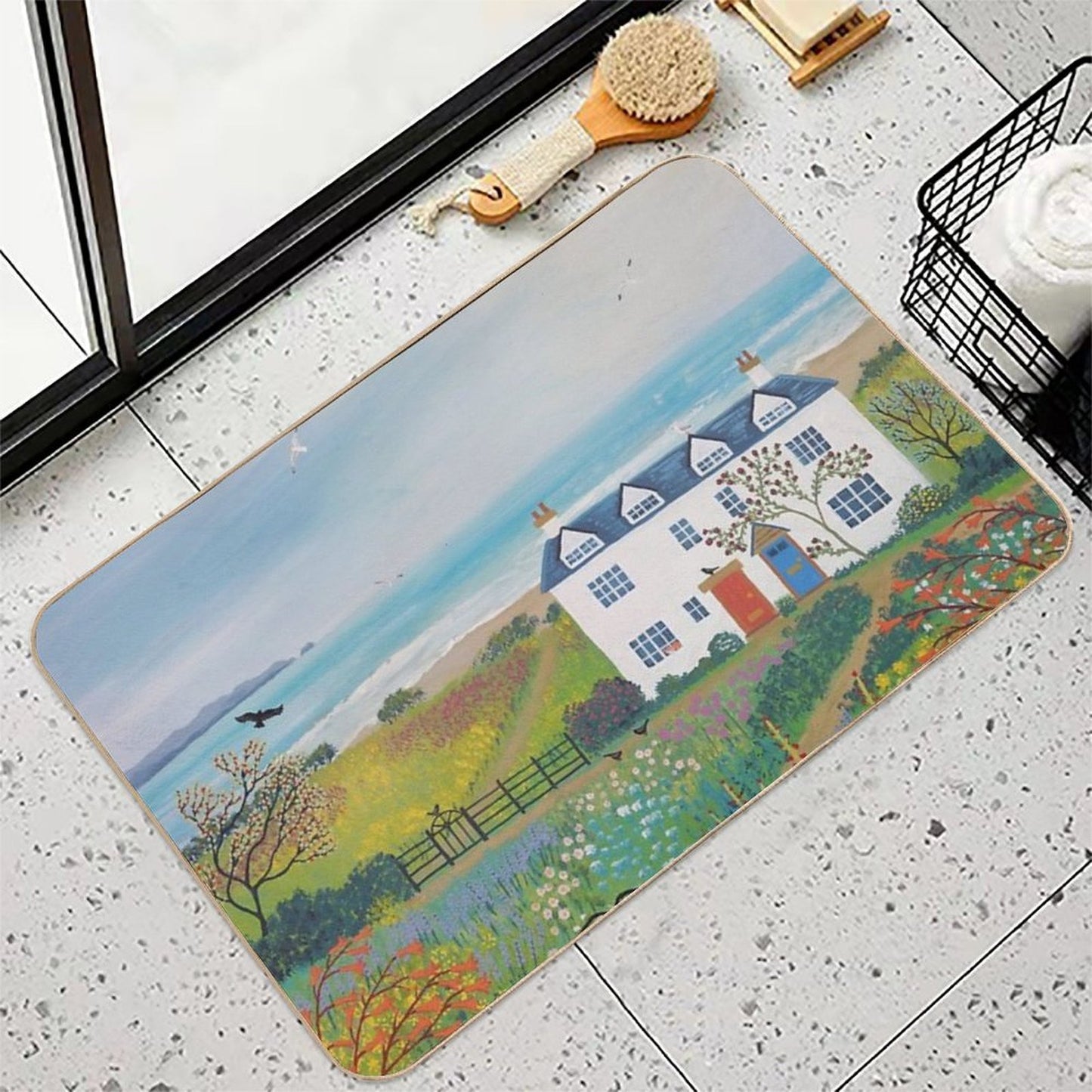 Beach View Cottages Rapid-Drying Bath Mat