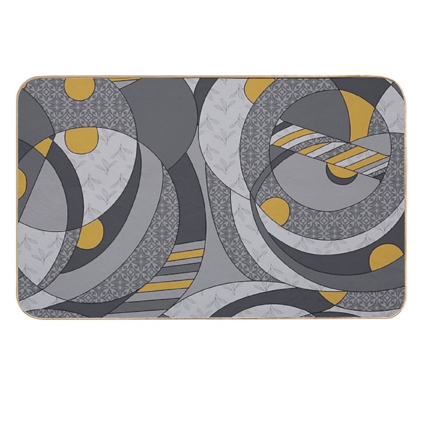 Industrial Spirals – Engineered Flow Meets Urban Art Absorbent Bath Mat