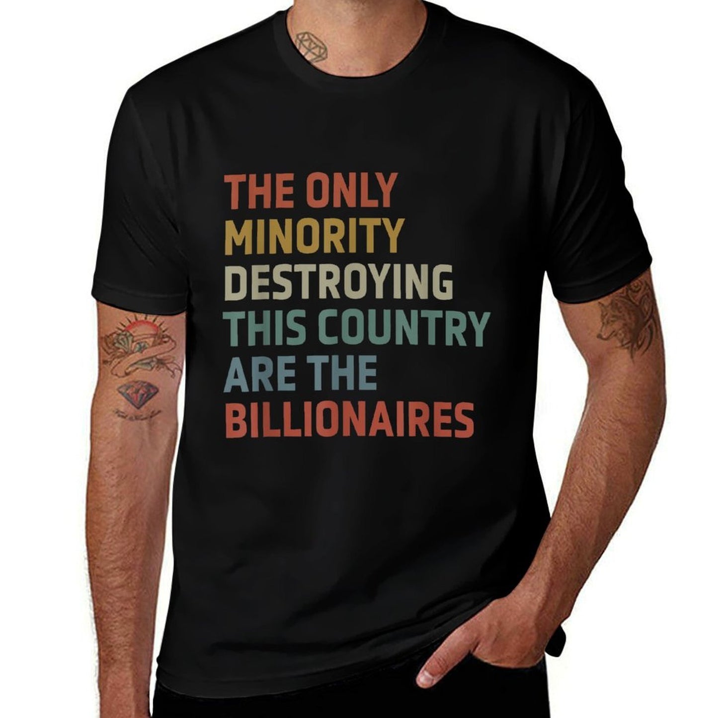 The Only Minority Destroying This Country Are Billionaires Classic T-Shirt